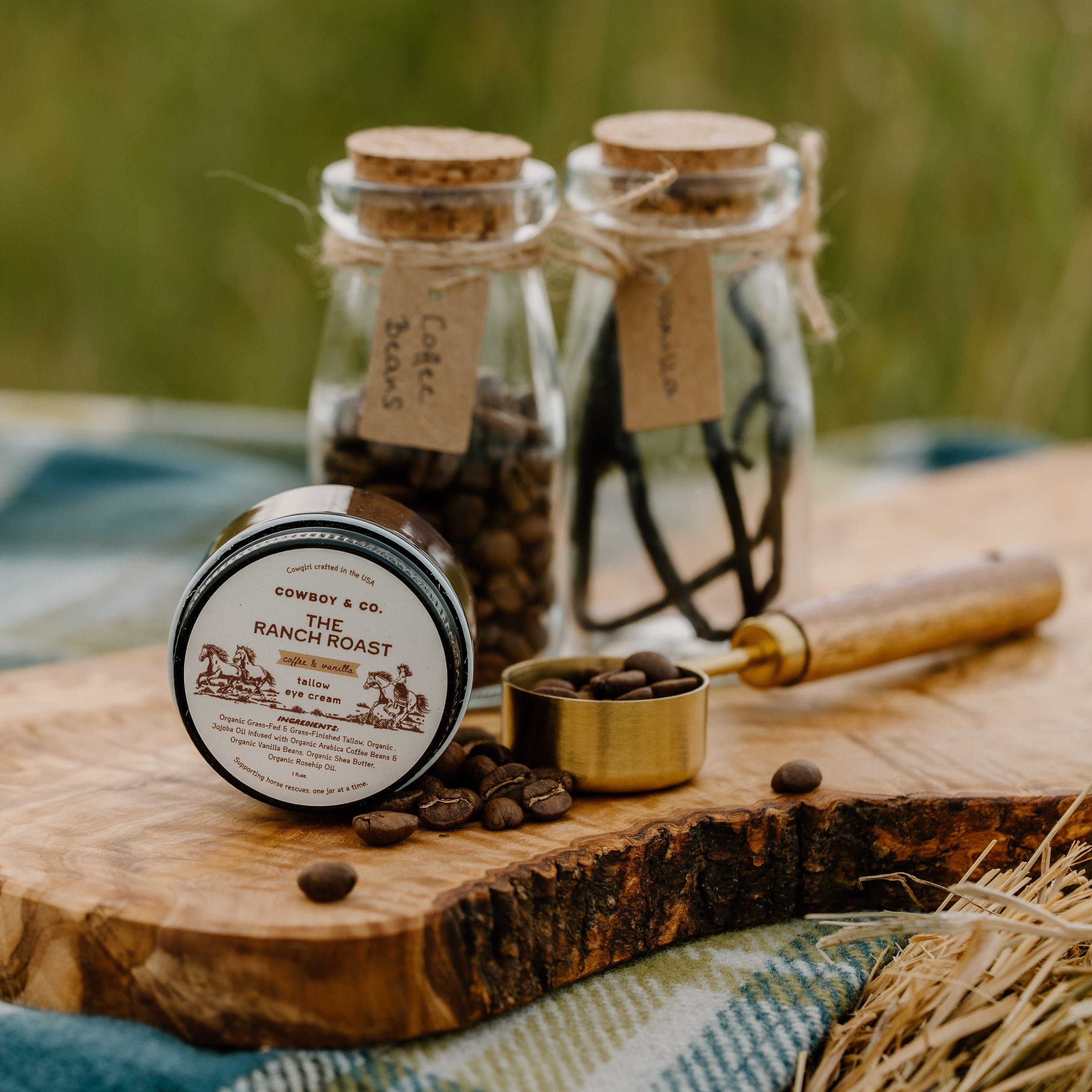The Ranch Roast - Coffee & Vanilla Infused Organic Tallow Eye Cream - My American Goods