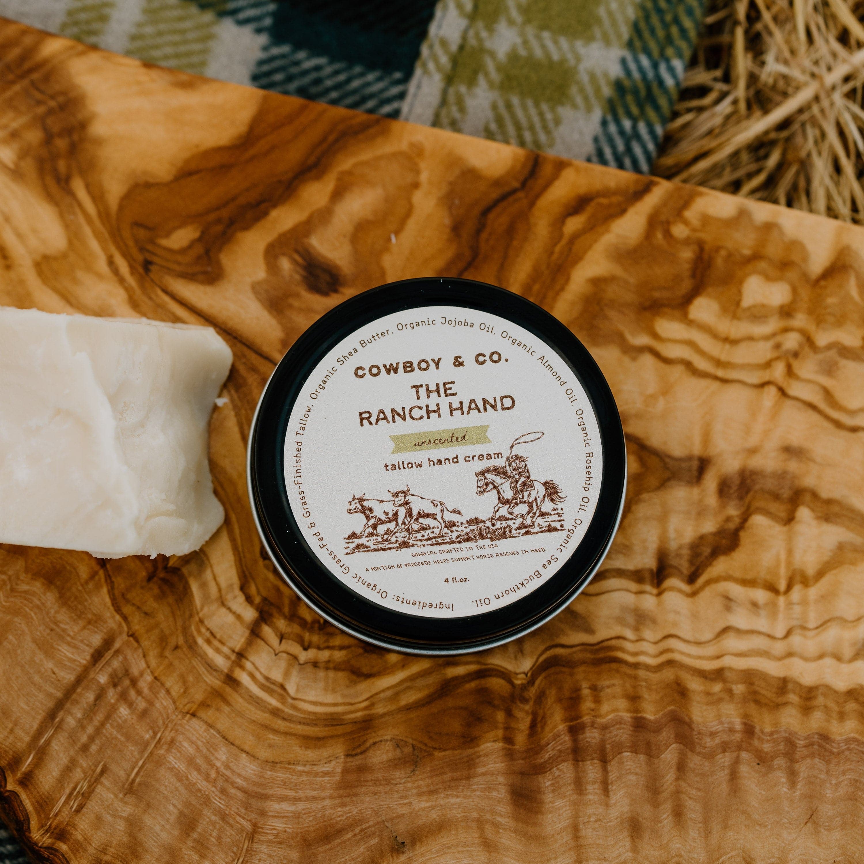 The Ranch Handβ’ - Organic Unscented Whipped Tallow Hand Cream - My American Goods