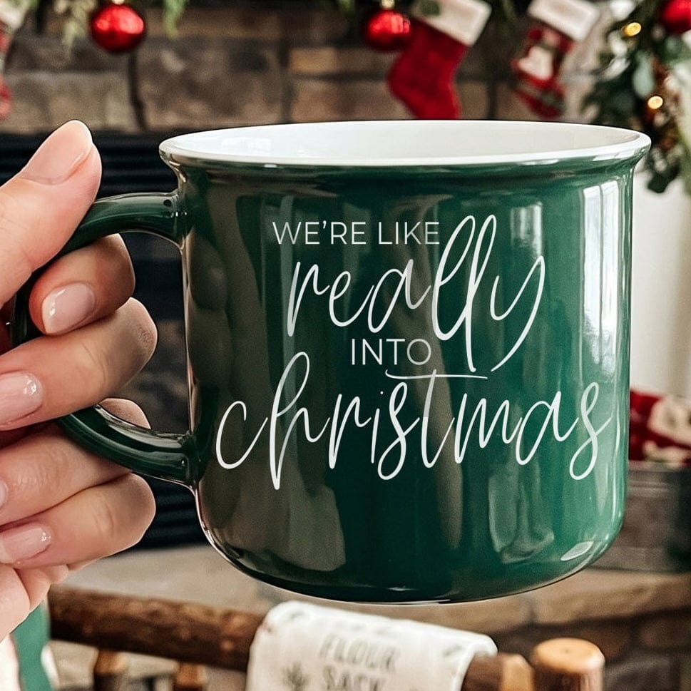 Gia Roma Coffee Mug Green Really into Christmas Mug