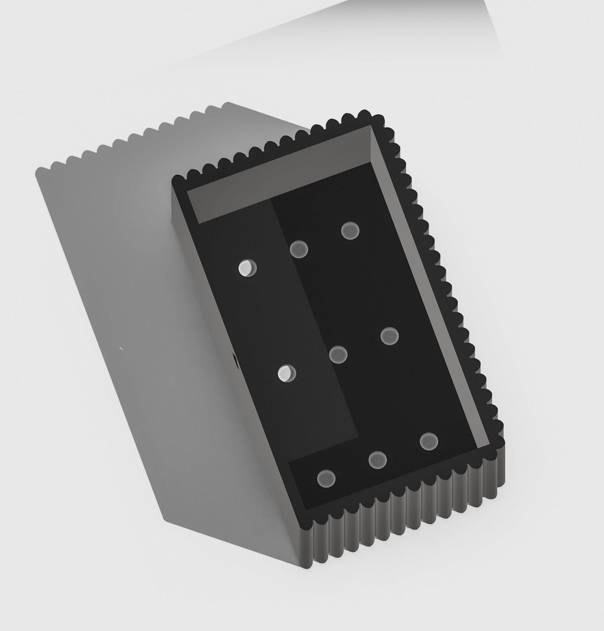 Ribbed Wall Planter, Rectangle - My American Goods