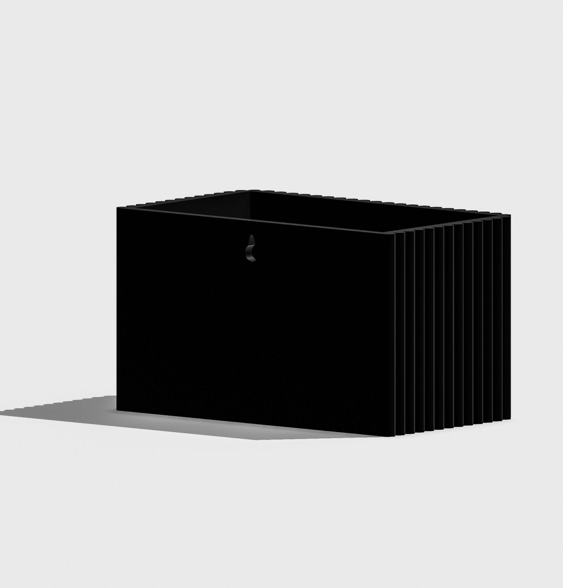Rosebud HomeGoods Wall Planter Ribbed Wall Planter, Rectangle