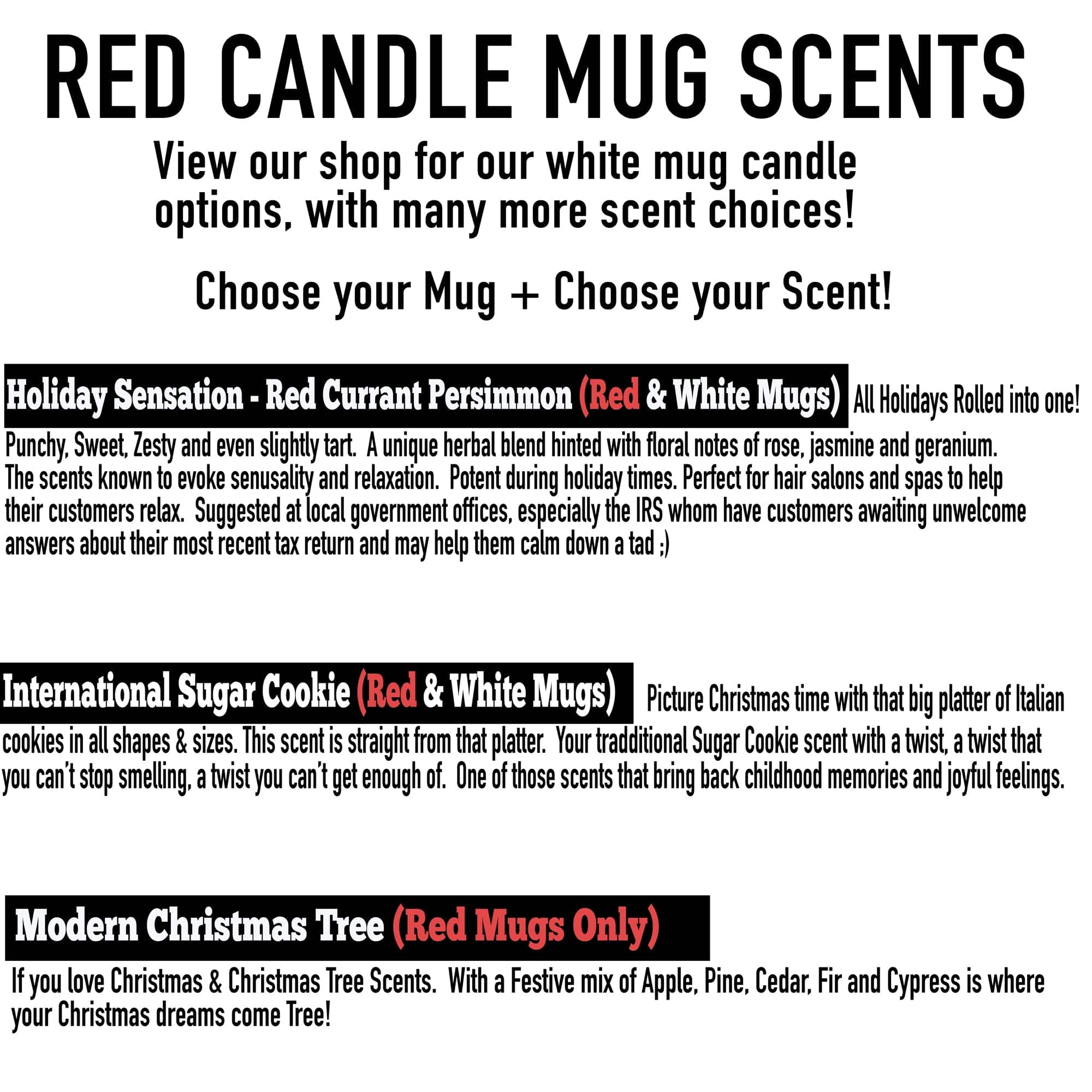 Gia Roma Home Fragrance 16oz Holiday Candle Mug