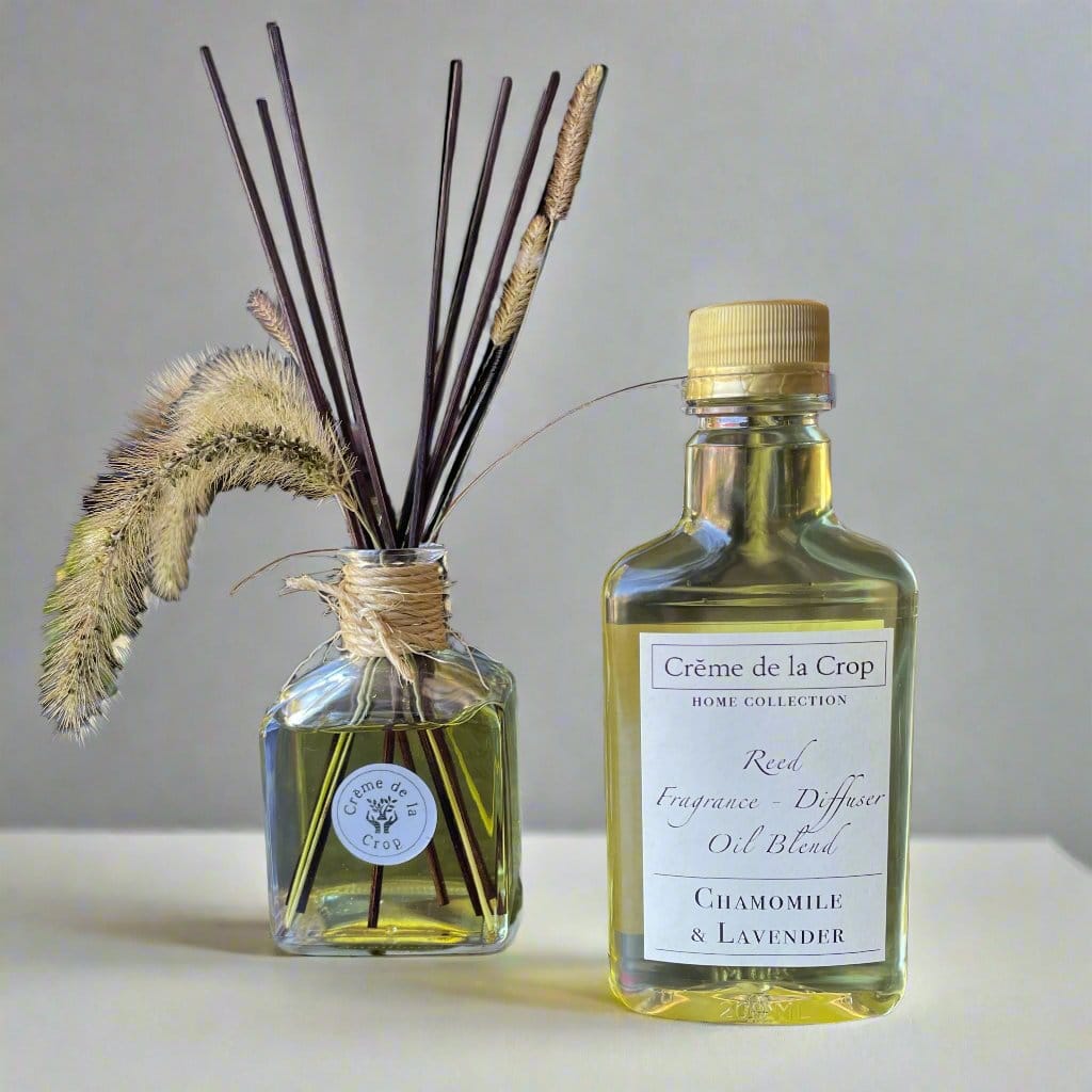 Creme de la Crop Reed Fragrance - Diffuser, Starter Kit - Chamomile & Lavender