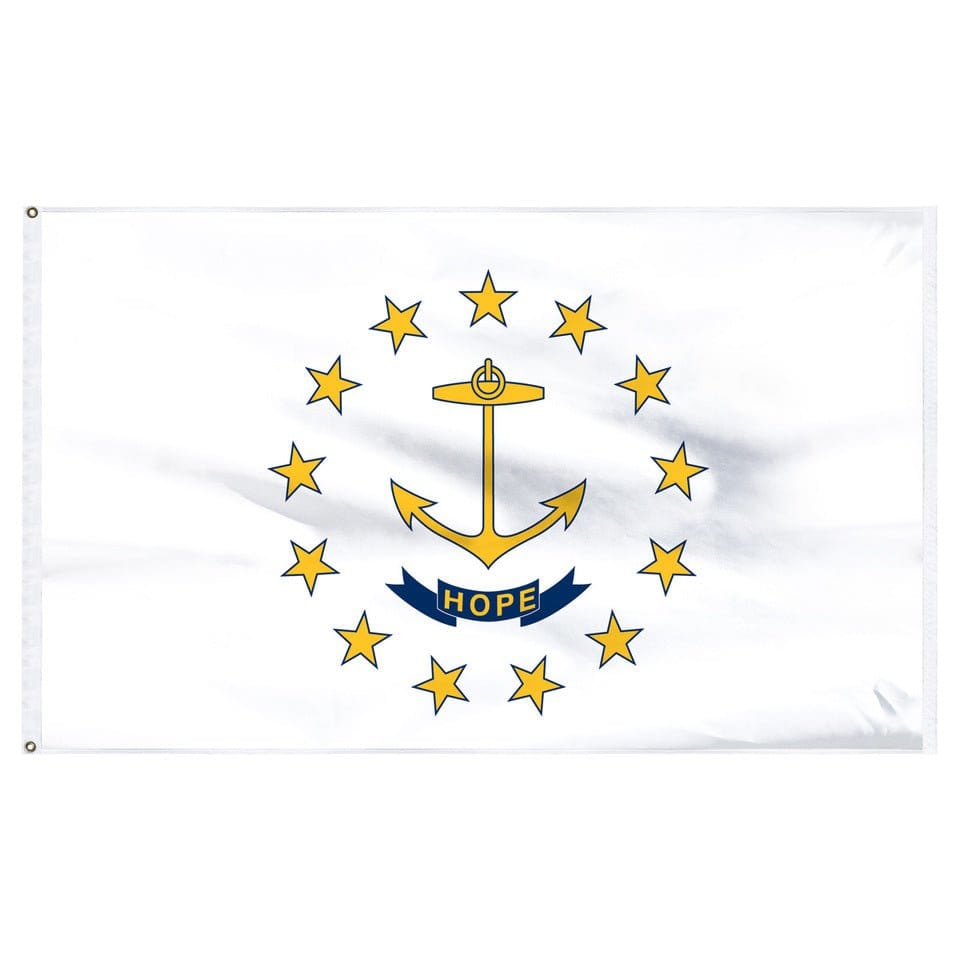 Flags Unlimited USA Nylon State Flags Rhode Island