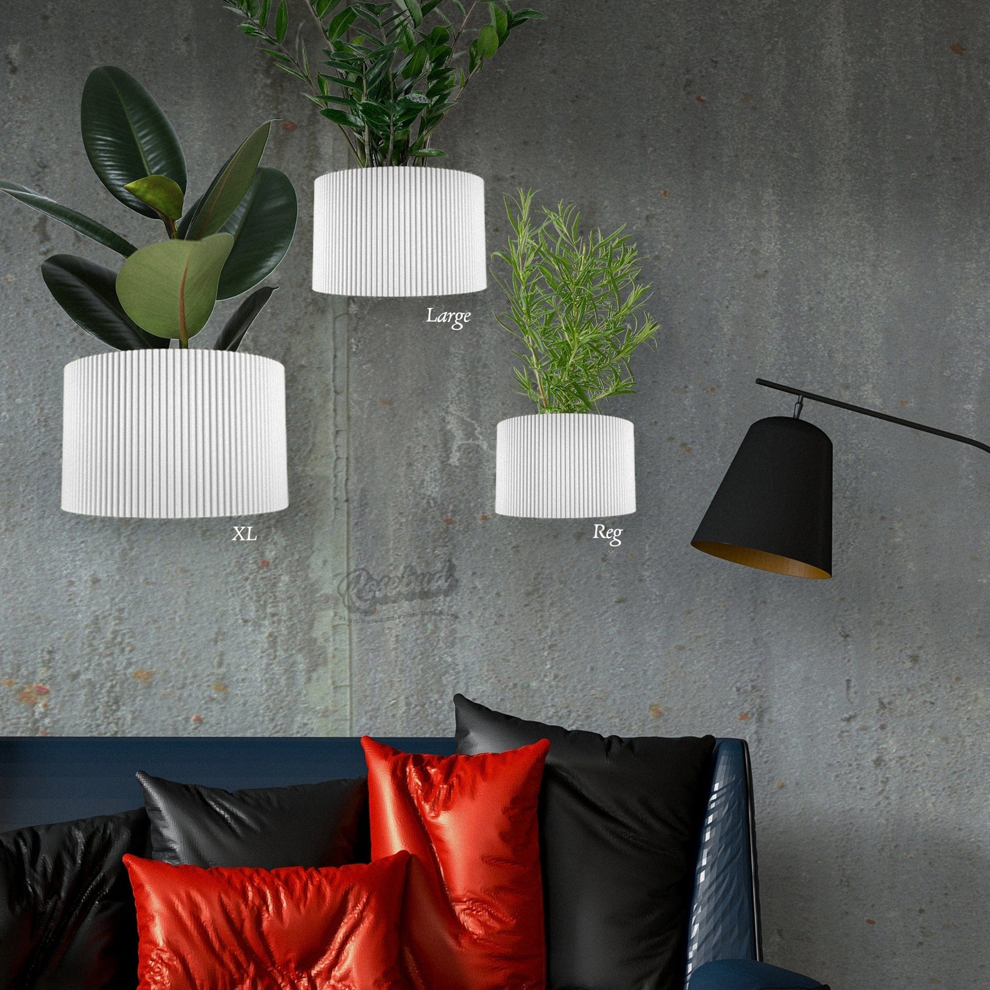 Ribbed Wall Planter - My American Goods