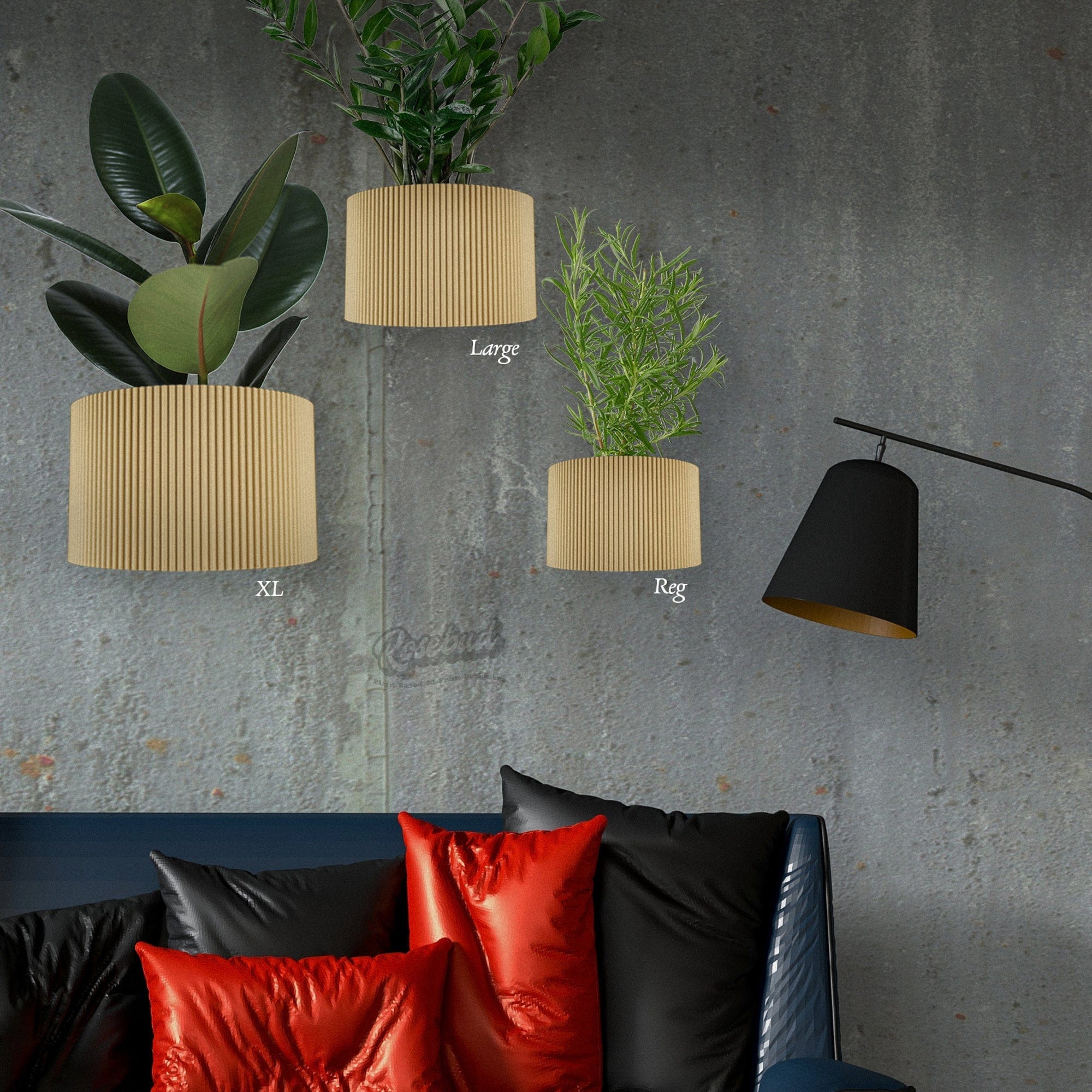 Ribbed Wall Planter - My American Goods