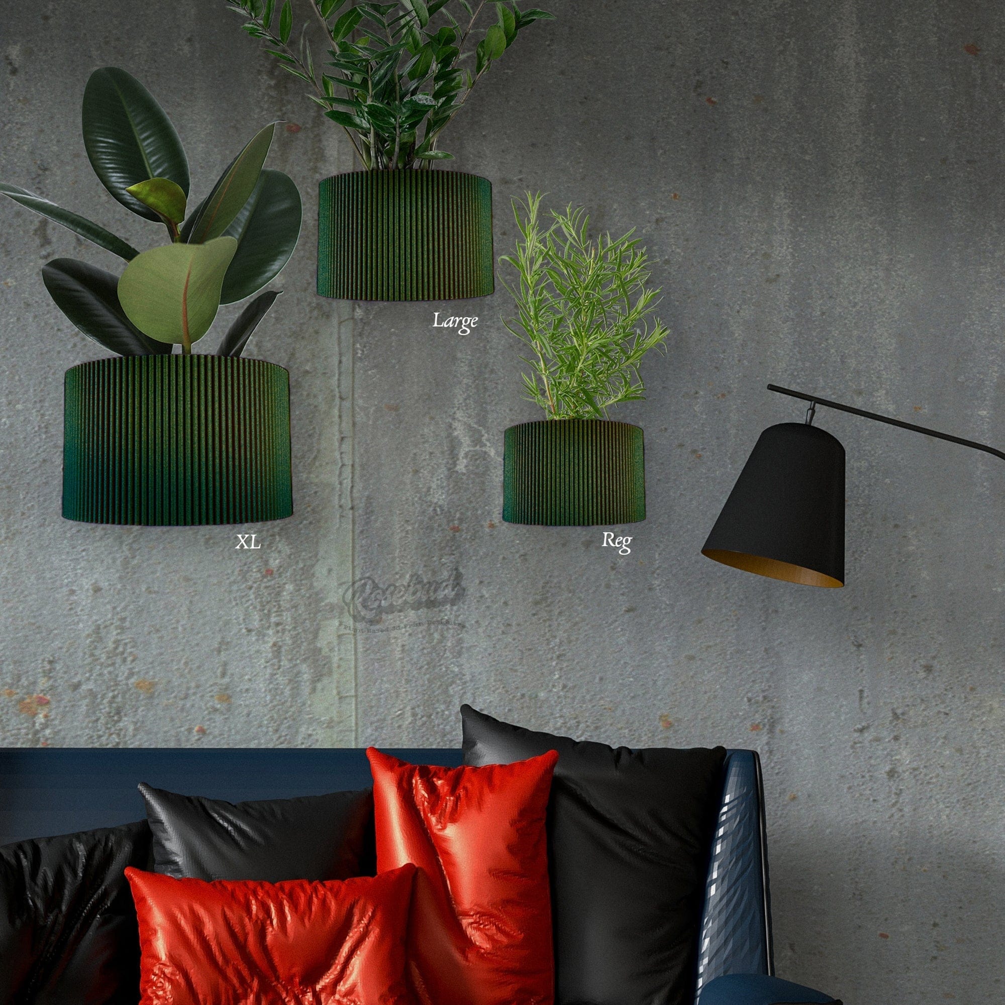 Ribbed Wall Planter - My American Goods