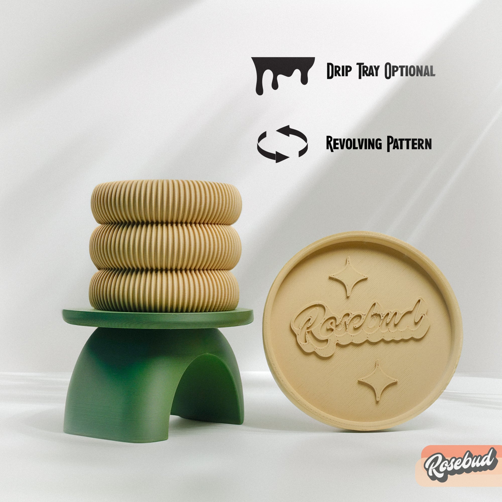 Ribbed Bubble Plant Pot With Drainage and Saucer - My American Goods