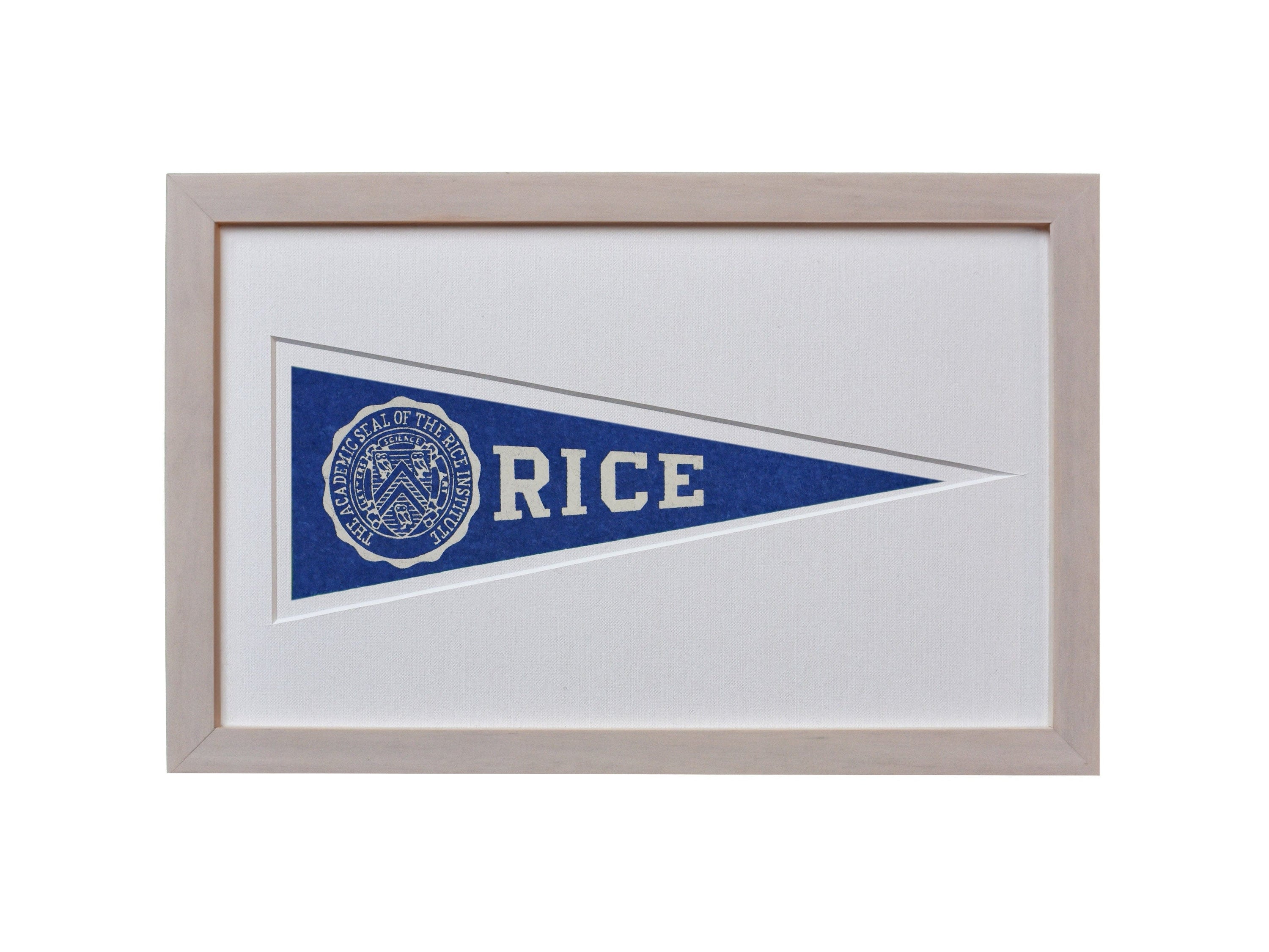 Americana Memories Vintage Rice University Hormel Pennant