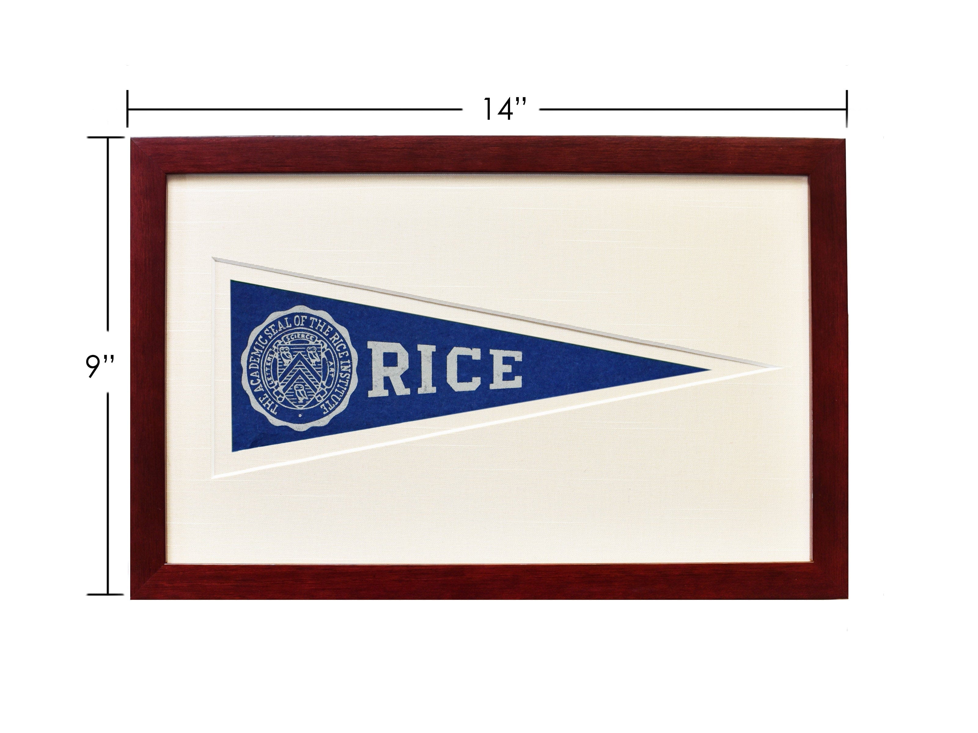 Vintage Rice University Hormel Pennant - My American Goods
