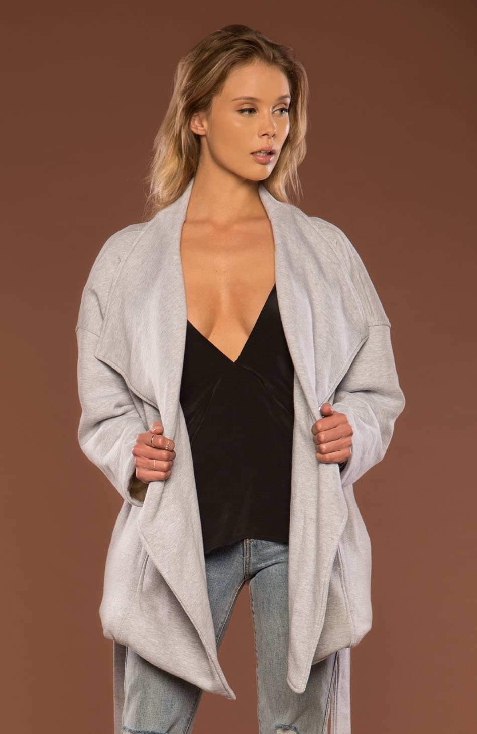 MERRITT CHARLES Jacket Heather Gray / O/S River Jacket