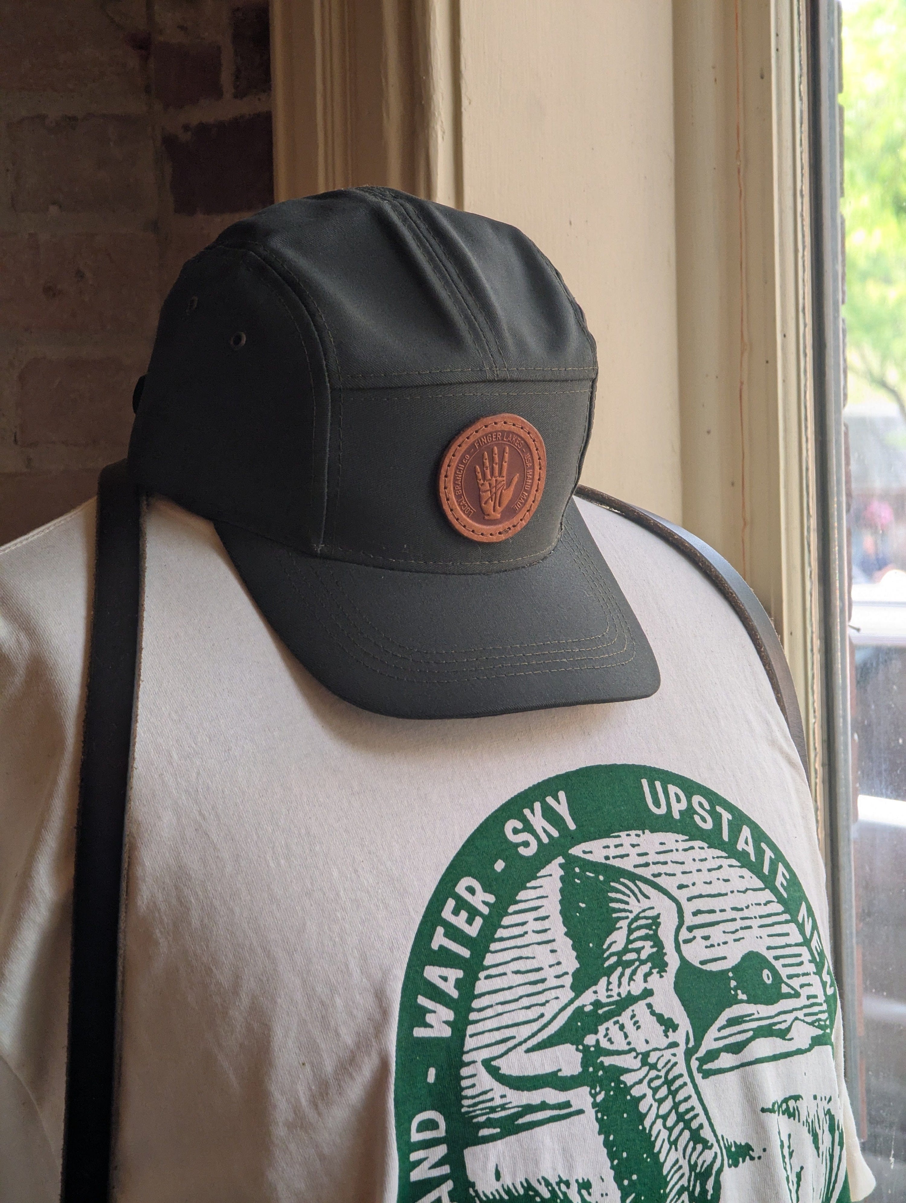 The Local Branch Green Camp Hat - Fingerlakes Hand - USA Made
