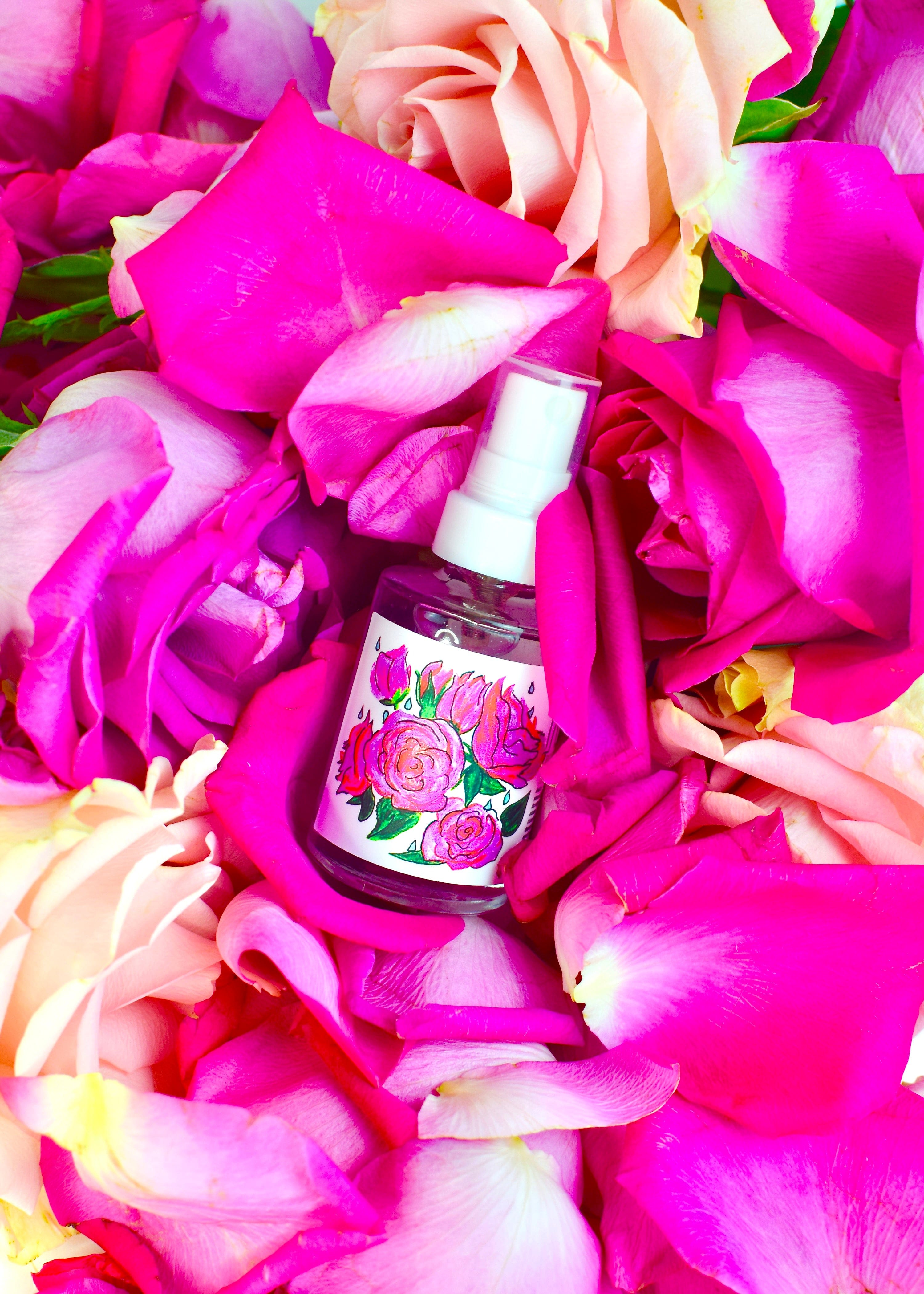 plant makeup Rose Dew Face + Hair Mist