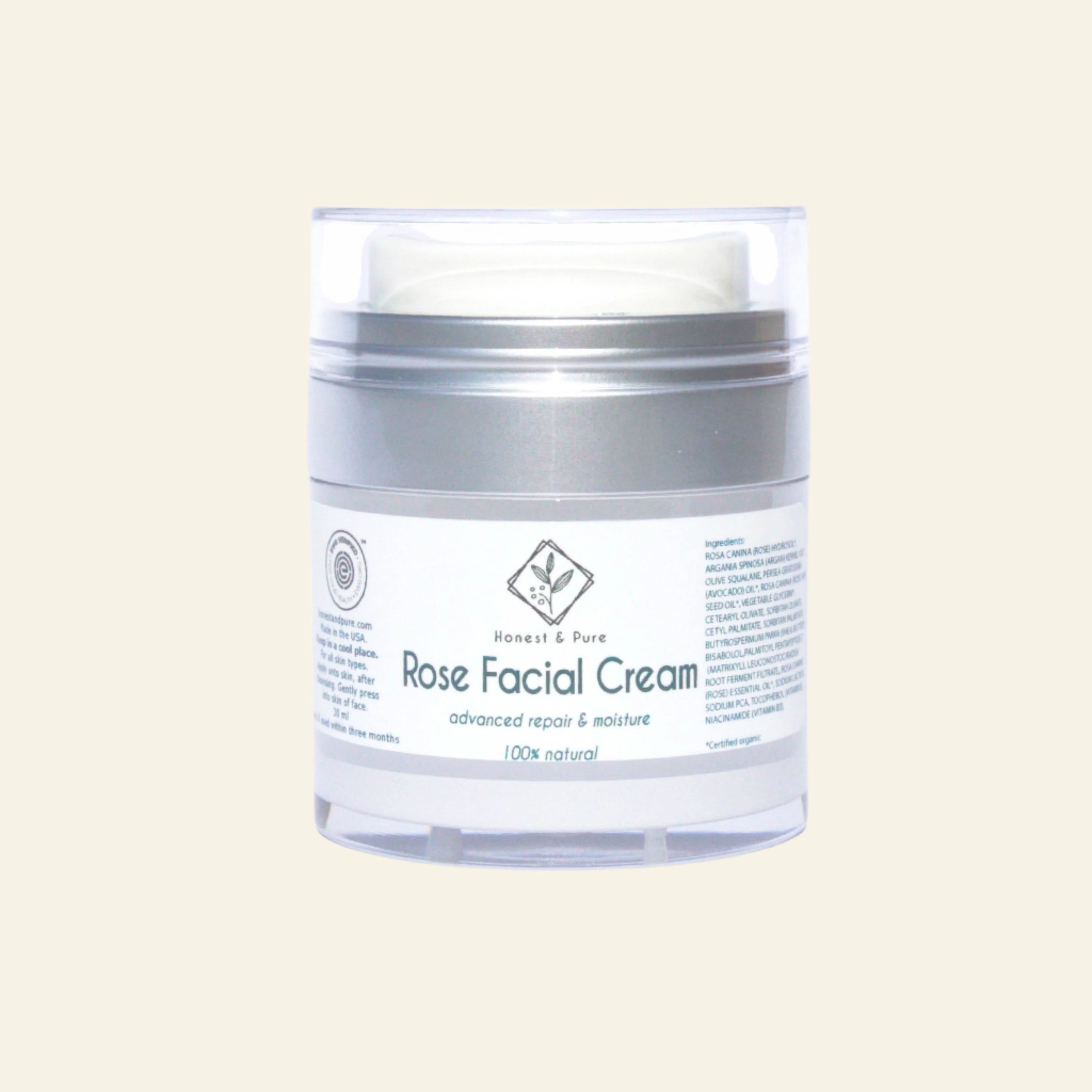 Honest & Pure Rose Facial Cream
