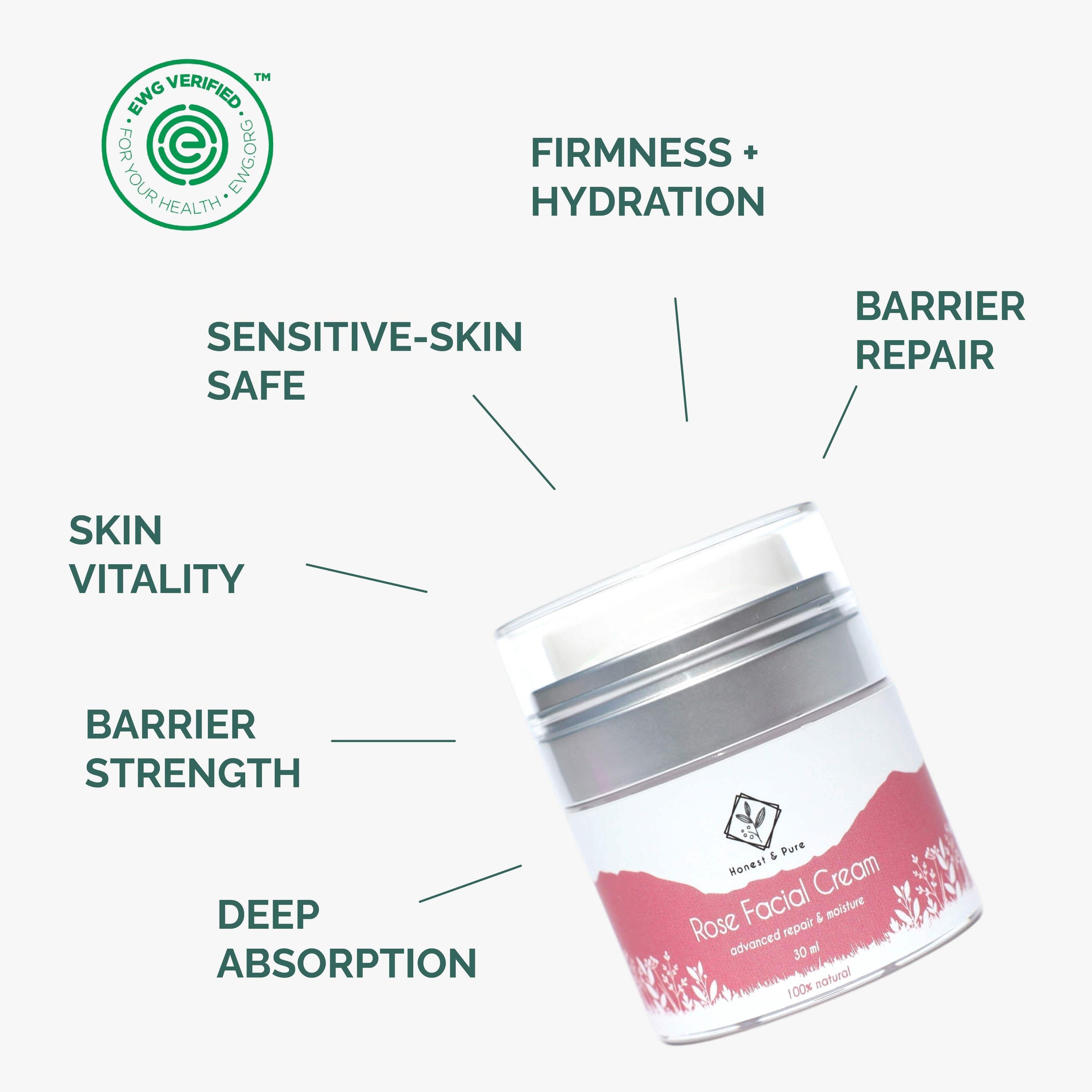 Honest & Pure Rose Facial Cream