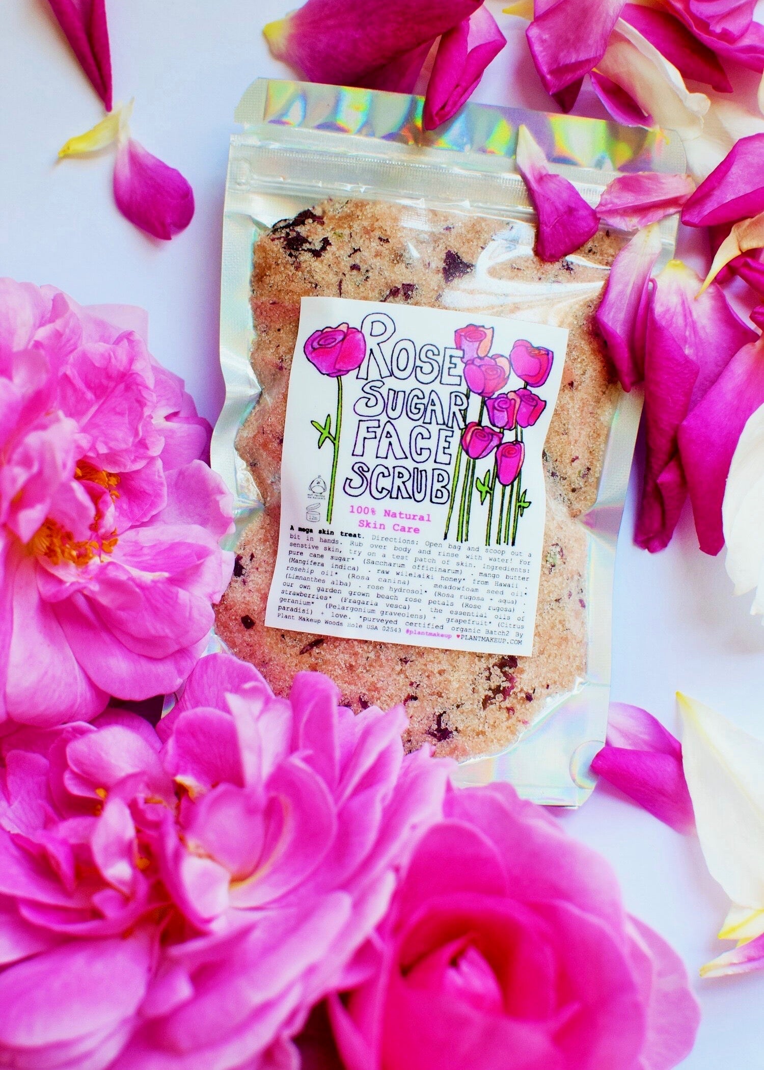 ROSE sugar FACE SCRUB - My American Goods