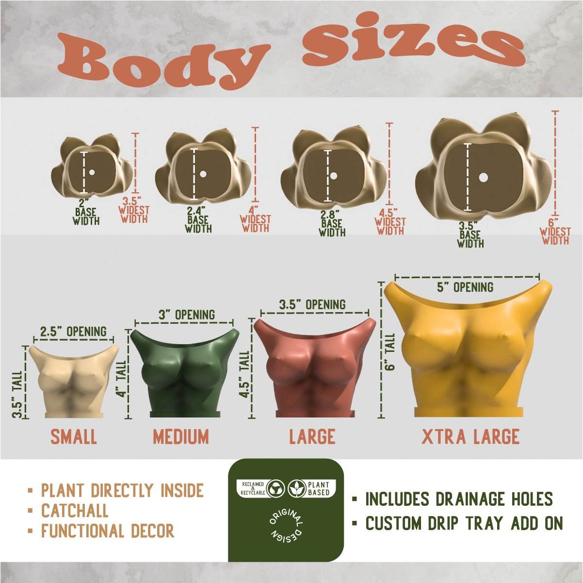 Bust Planter - My American Goods