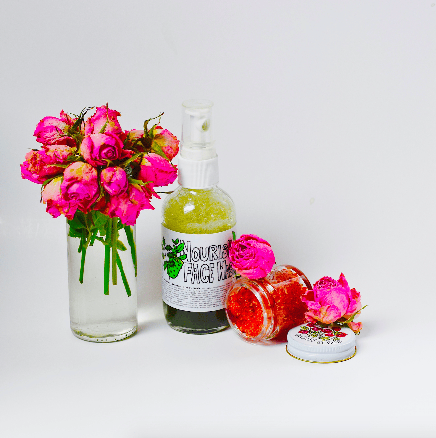 plant makeup Beach Rose Scrub