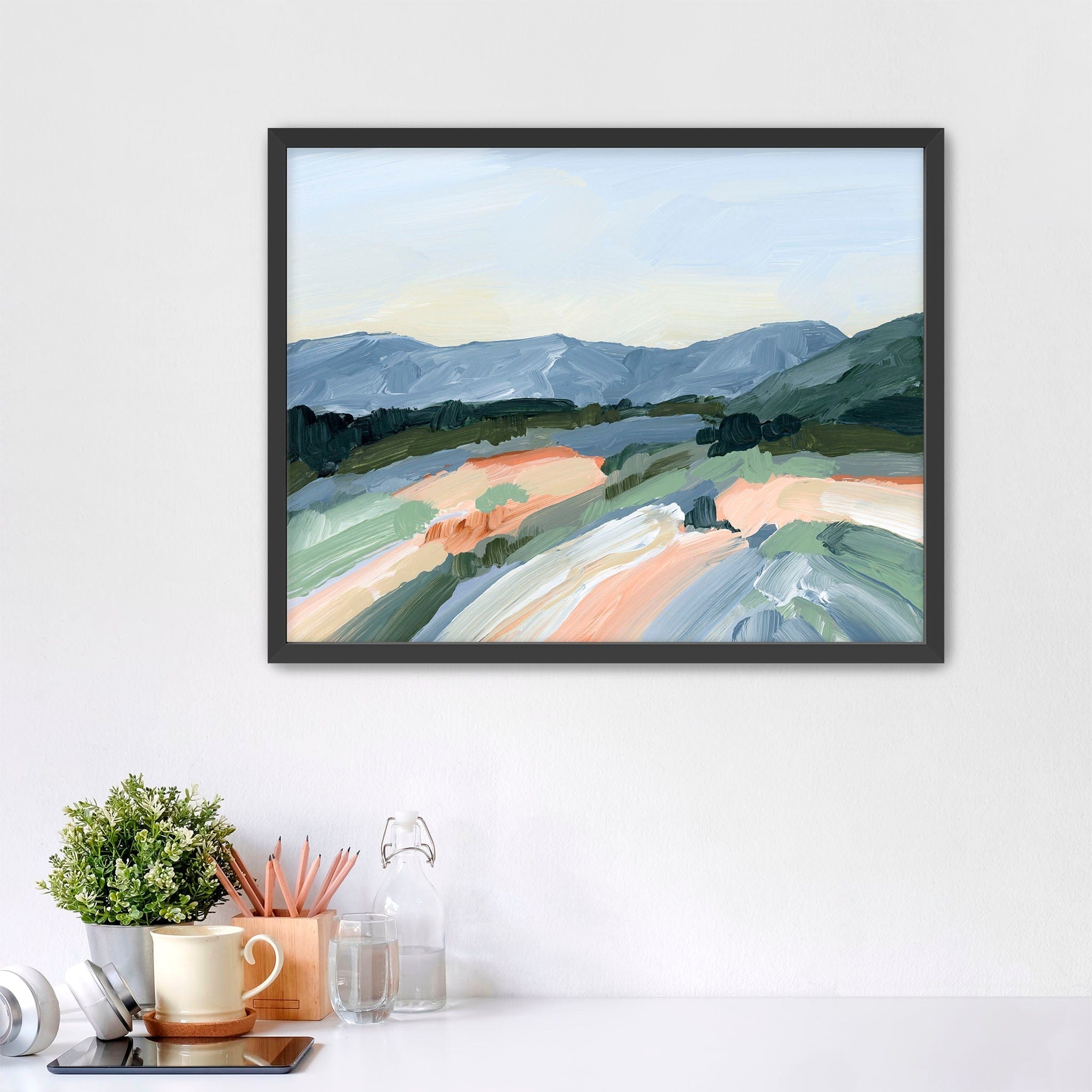 Katie Garrison Art Print Paper Print / 5x7 in / Black Frame "Run to the Mountains" Art Print