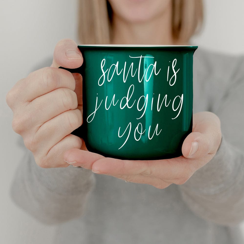 Gia Roma Coffee Mug, Santa is Judging Mug