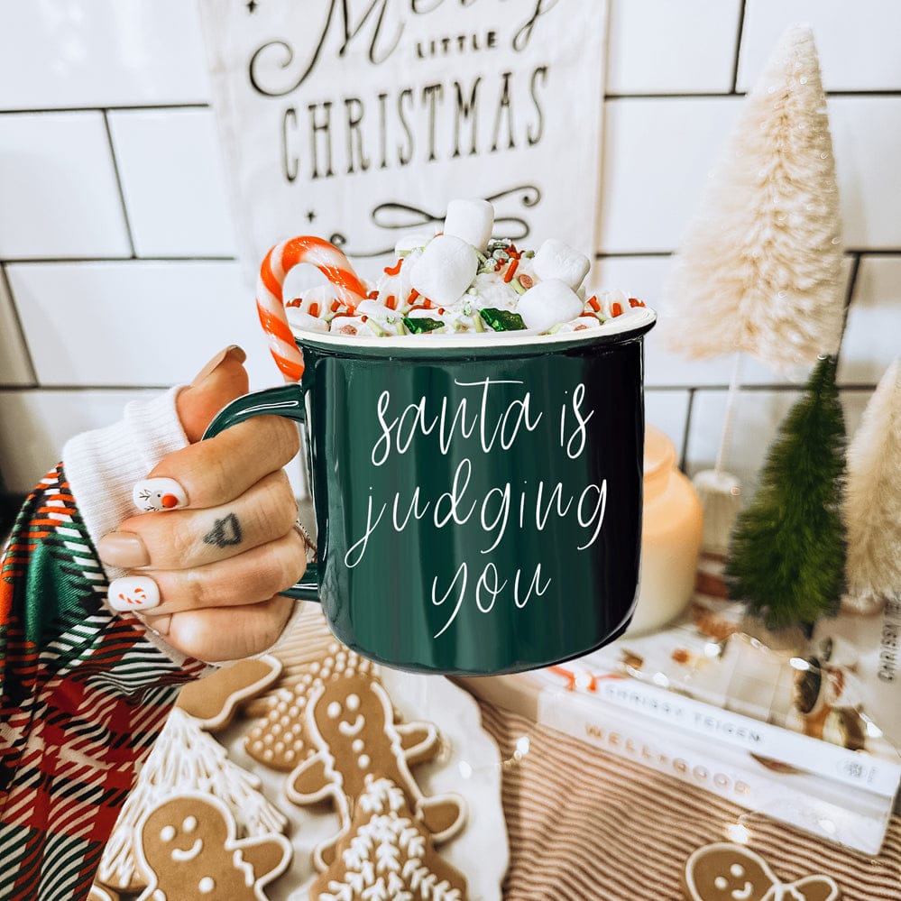 Gia Roma Coffee Mug, Santa is Judging Mug