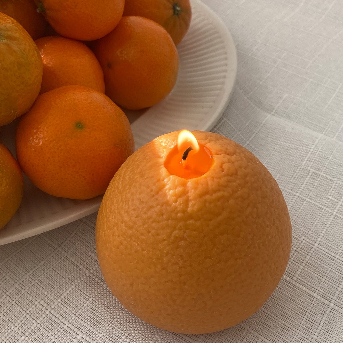 Scandles Farmers Markets Large Orange Candle