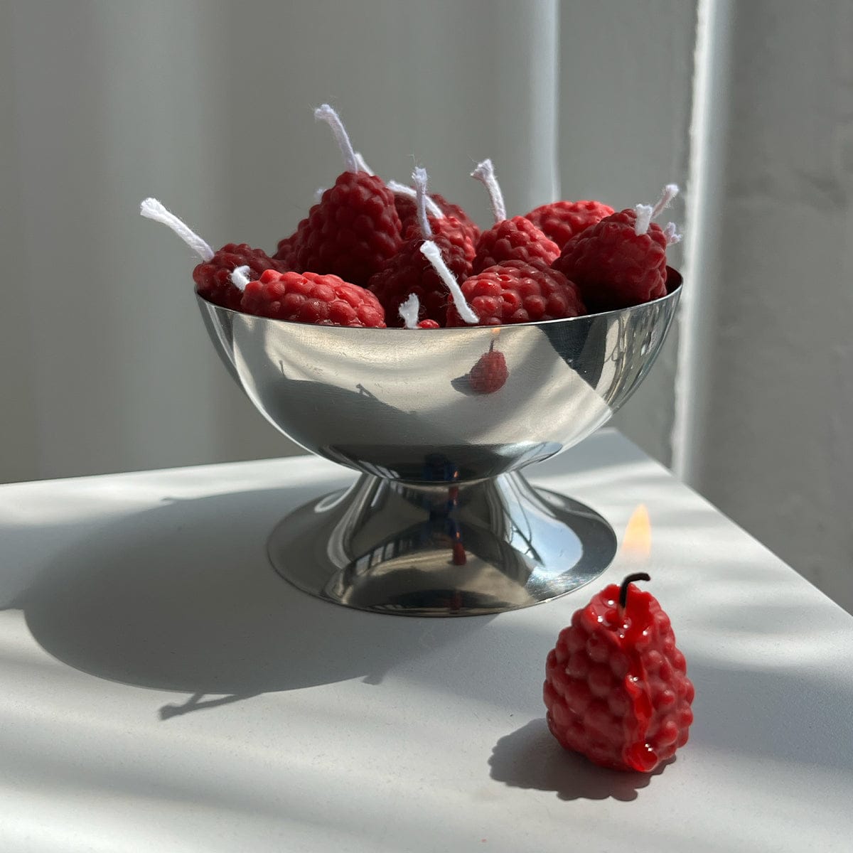 Scandles Farmers Markets Red / Berry / 10 Pack Raspberry Candles - 10 Pack