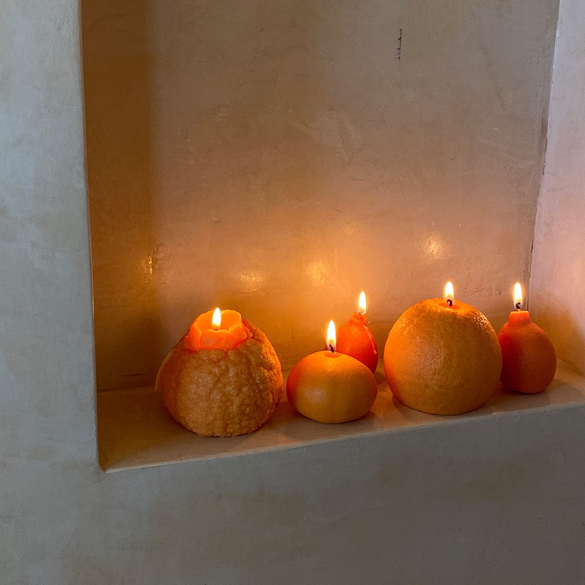 Large Dekopon Orange Candle