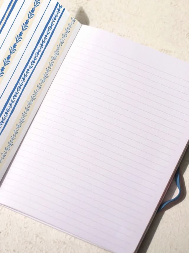 Blue Flowers Bouquet Sewn Trio Notebook Set - My American Goods