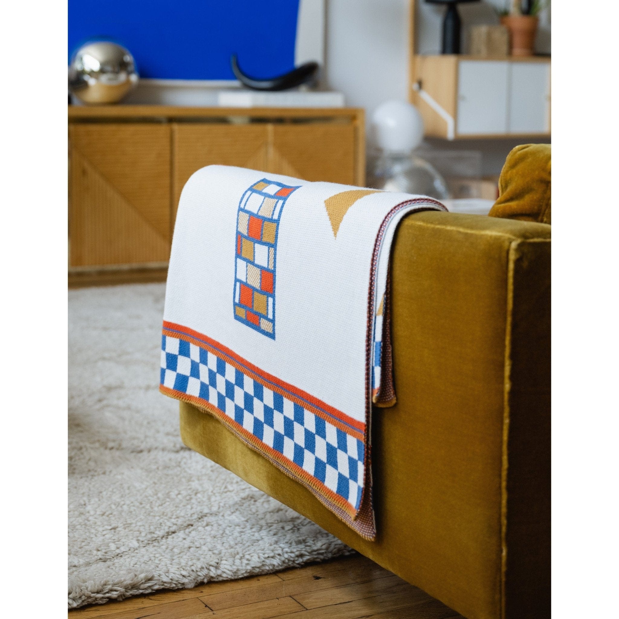 Biquette Throw Blanket Shapes Throw Blanket