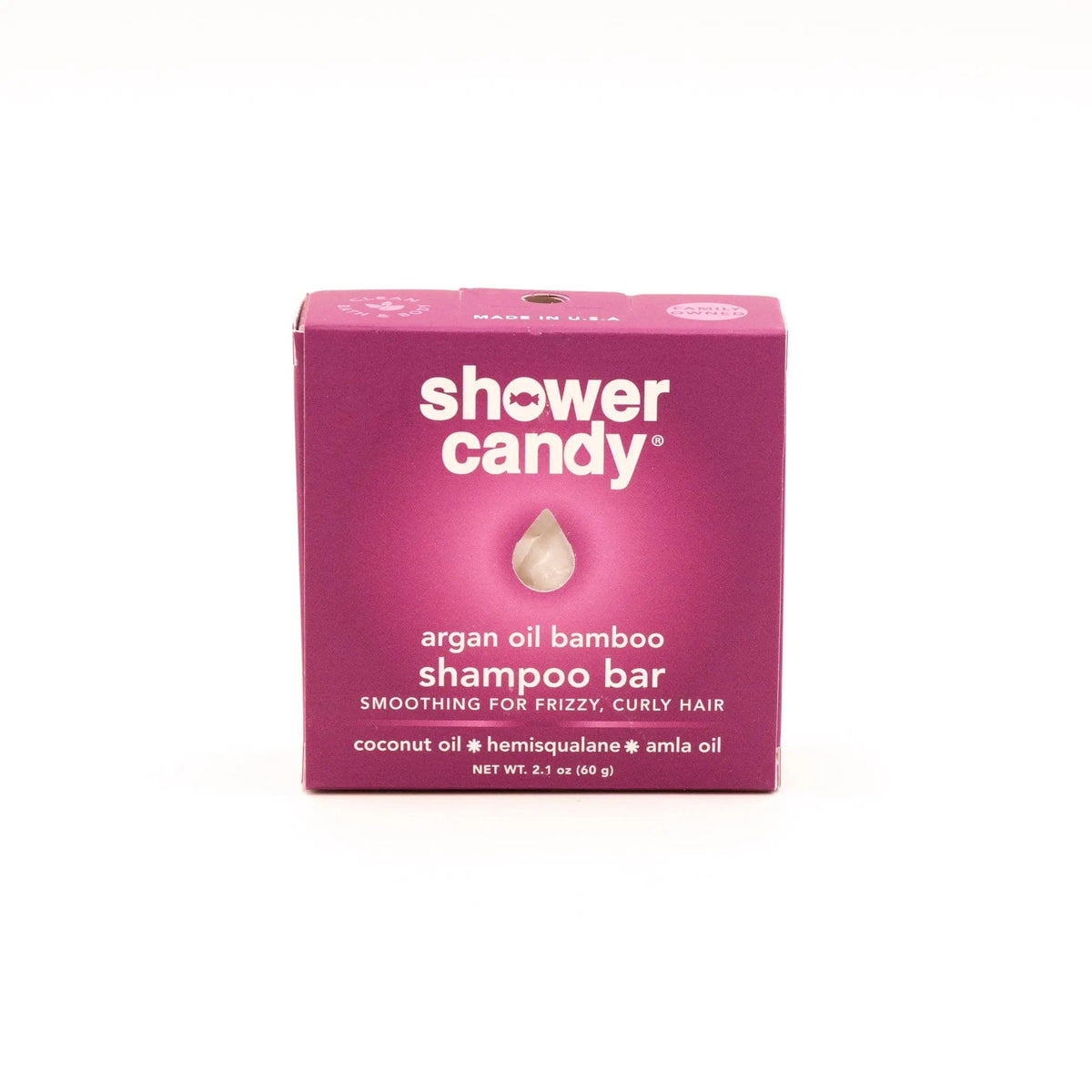 SHOWER CANDY Shampoo Argan Oil Bamboo Shampoo Bar for Curly Hair | Shower Candy