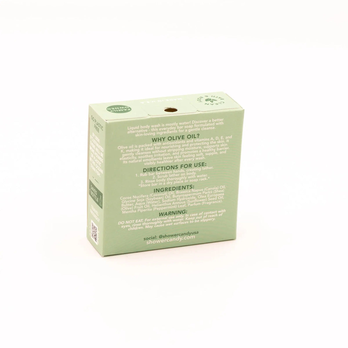 SHOWER CANDY bar soap Eucalyptus Fields Olive Oil Bar Soap | Shower Candy