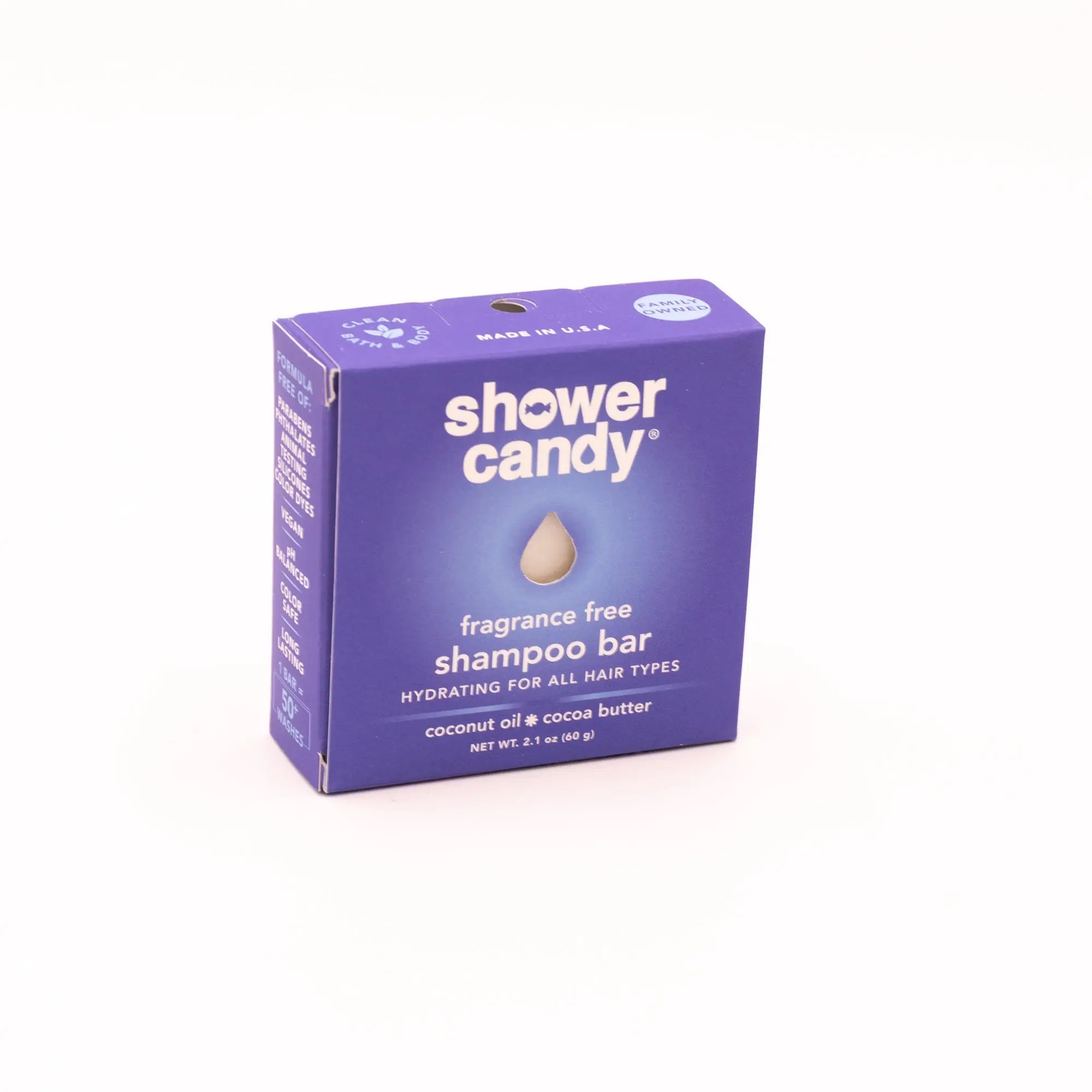 Fragrance Free Shampoo Bar | Shower Candy – Hydrating for All Hair Types