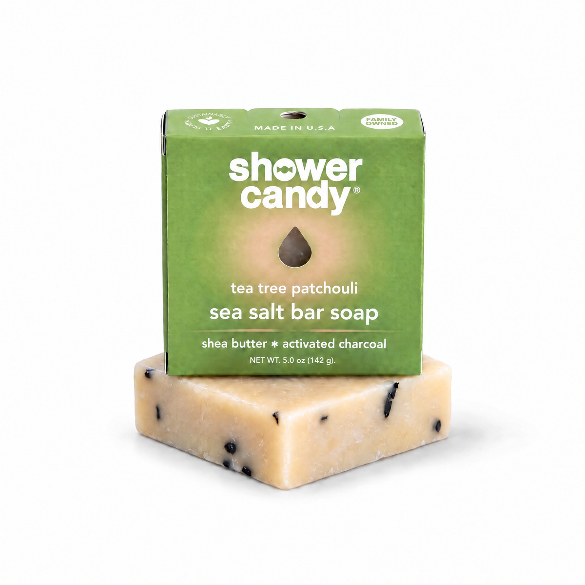 Tea Tree Patchouli Olive Oil Bar Soap | Shower Candy
