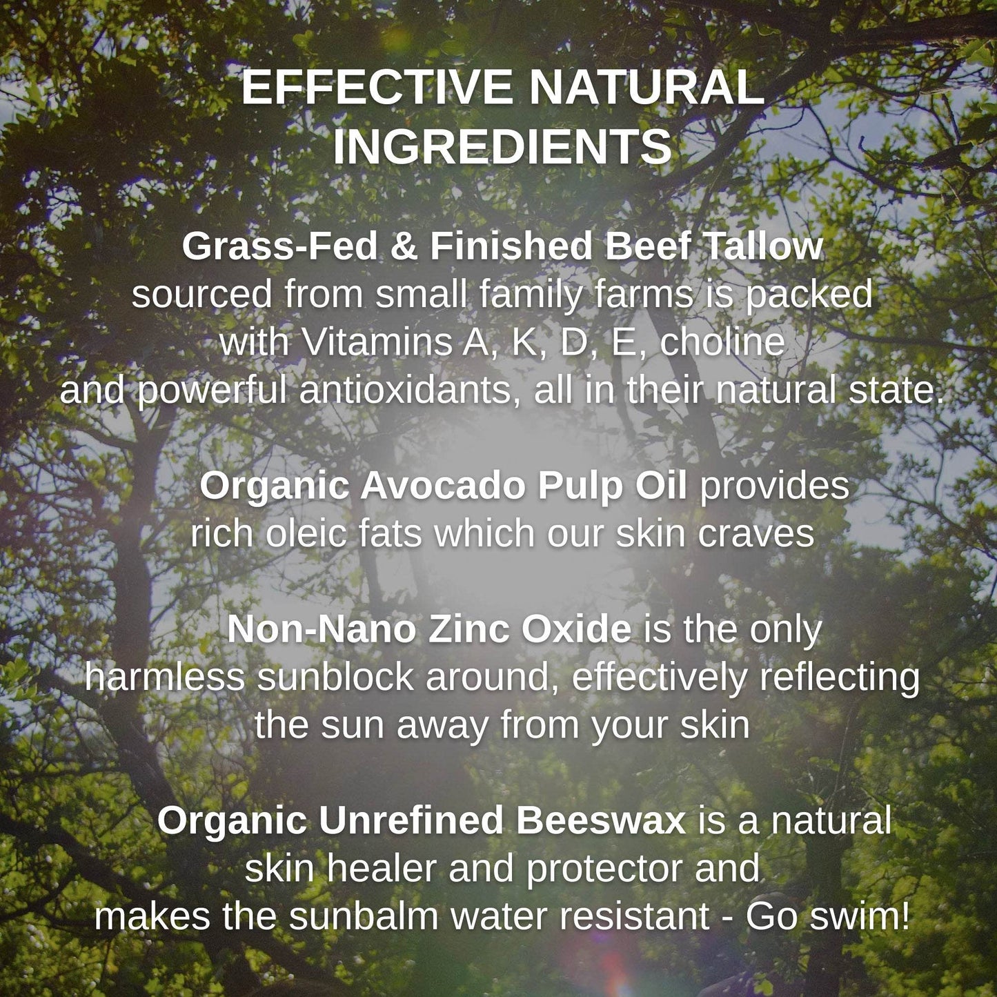 Zinc & Avocado Mineral SunBalm - My American Goods