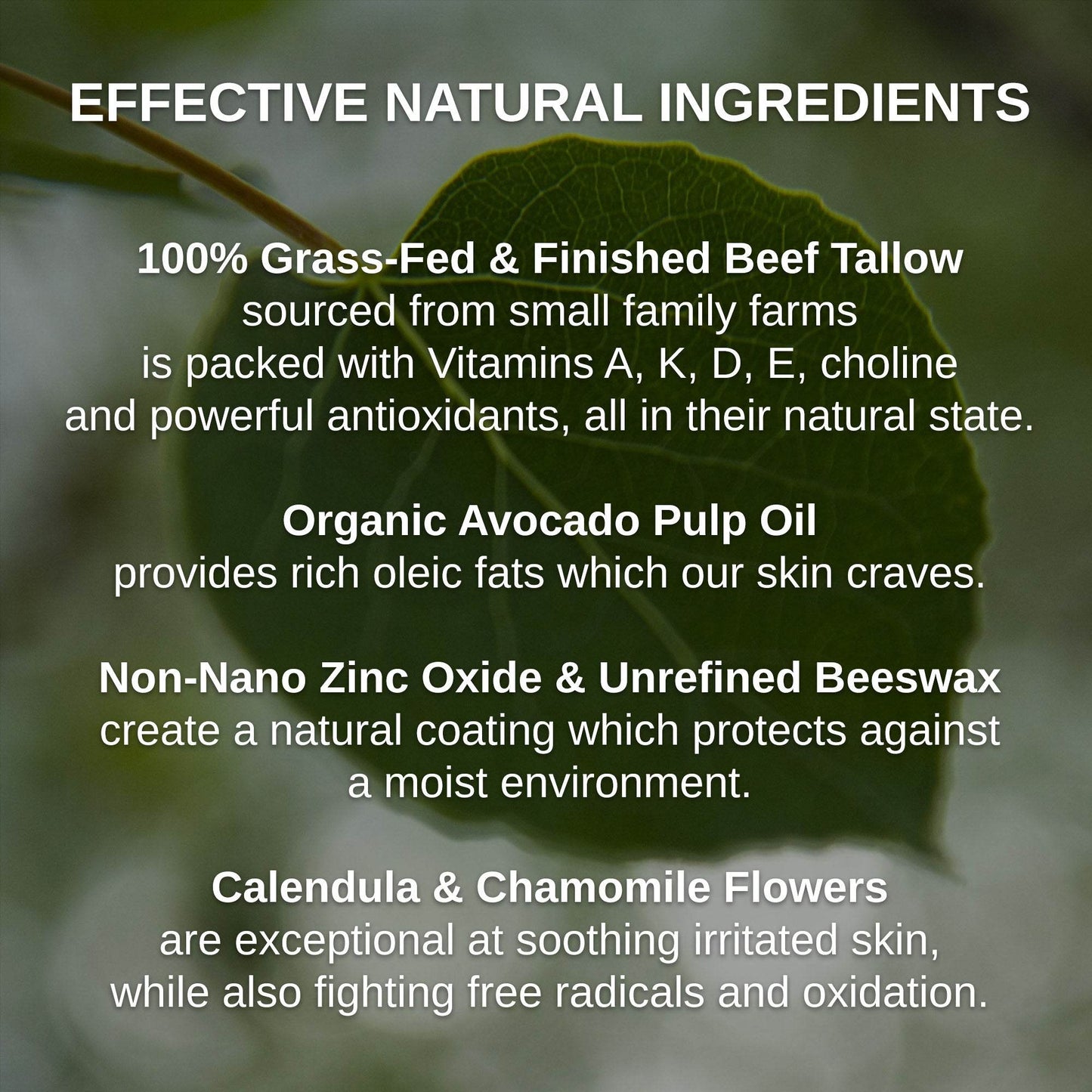 Zinc - Calendula & Chamomile Baby Booty Diaper Cream 2 Oz - My American Goods
