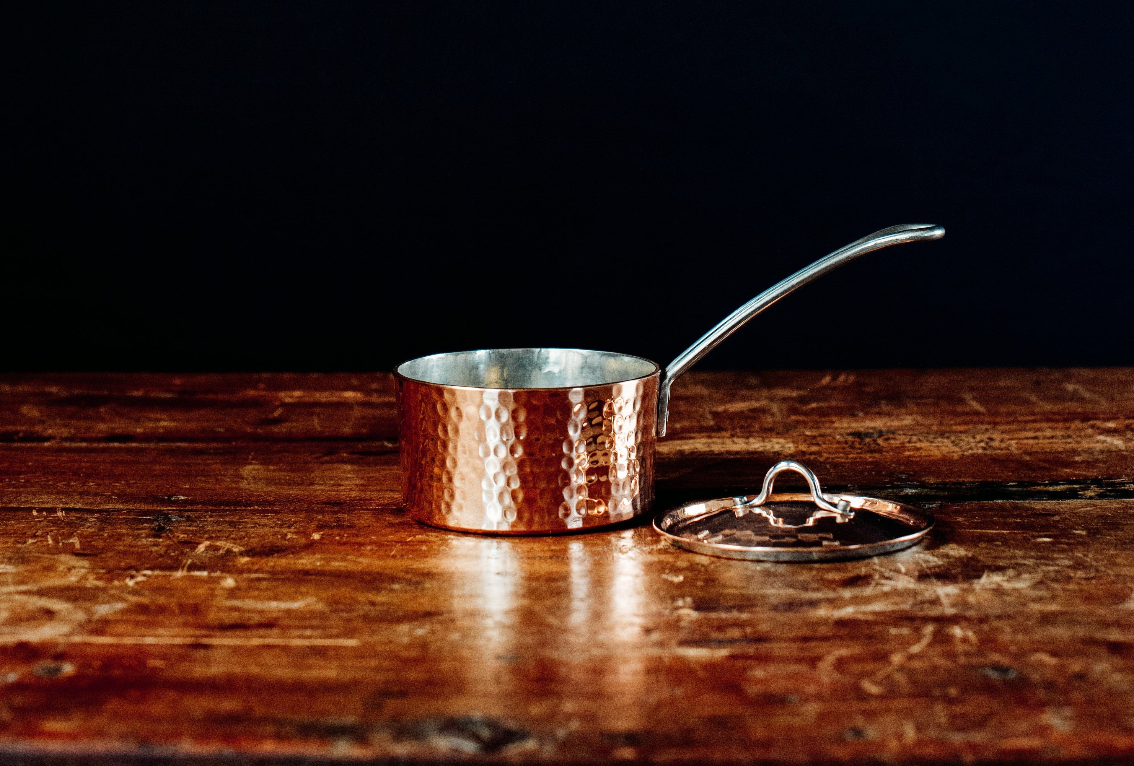 Sertodo Pots & Pans Petite French Copper Butter Pot With Lid