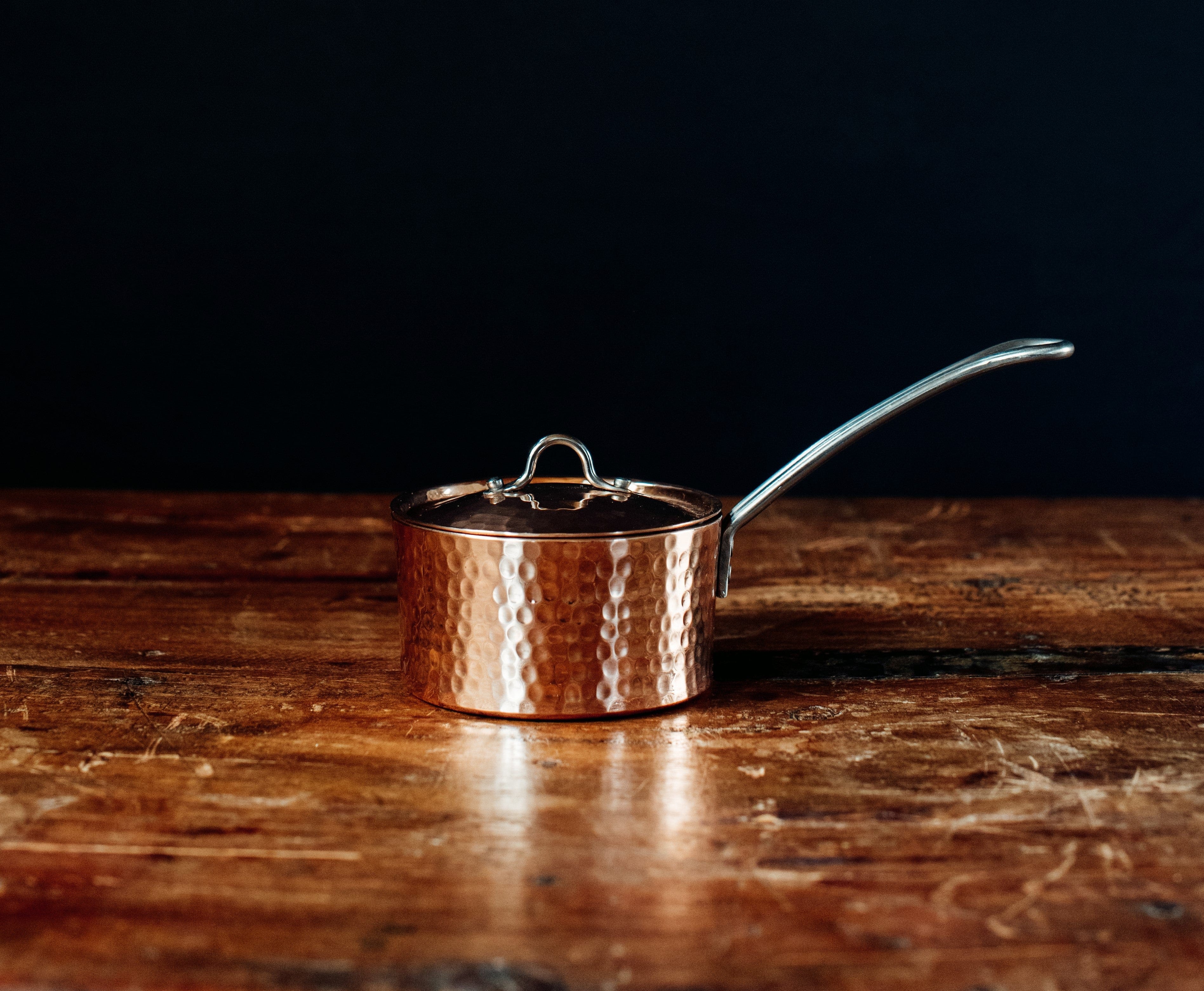 Sertodo Pots & Pans Petite French Copper Butter Pot With Lid