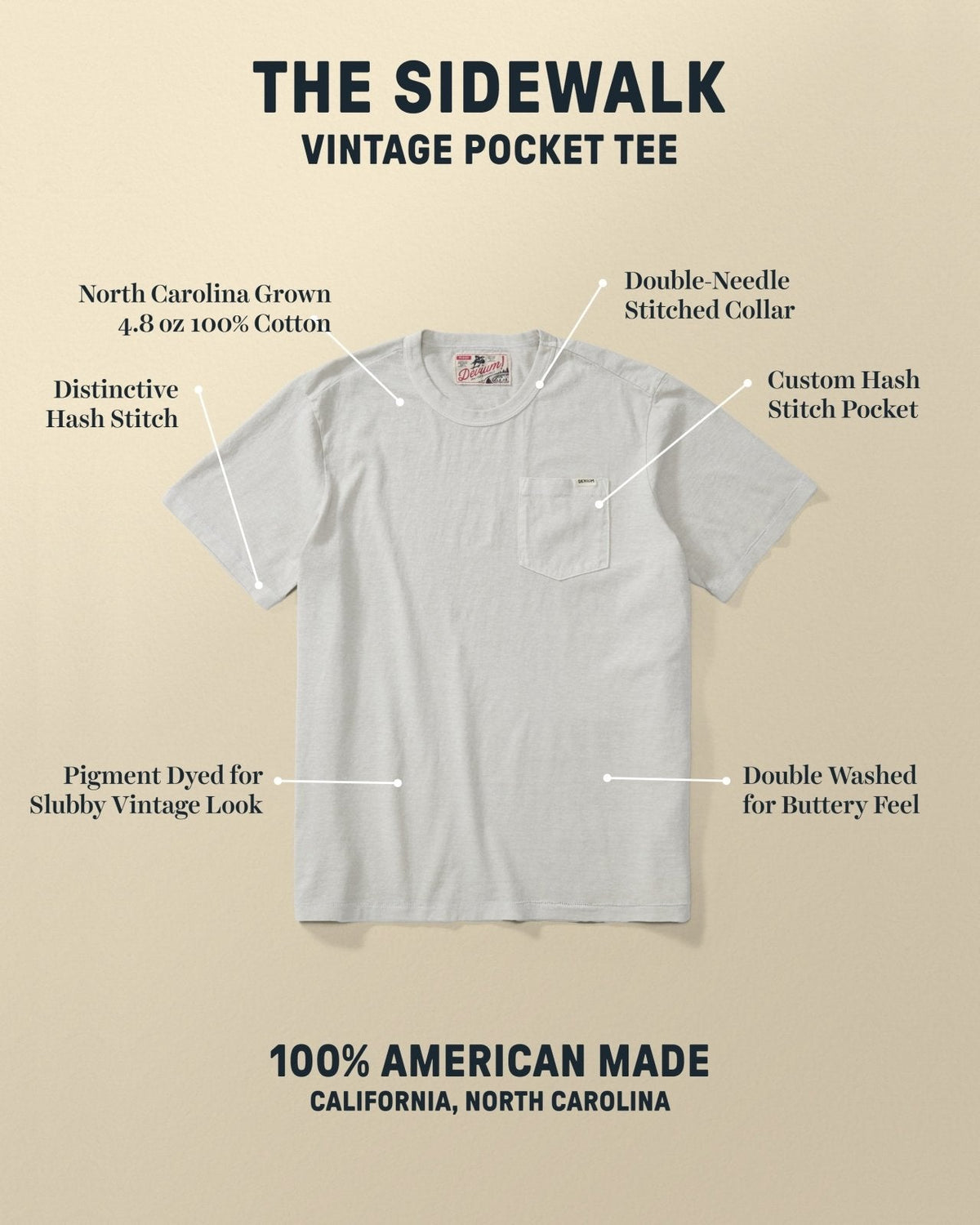 Sidewalk Vintage Pocket Tee