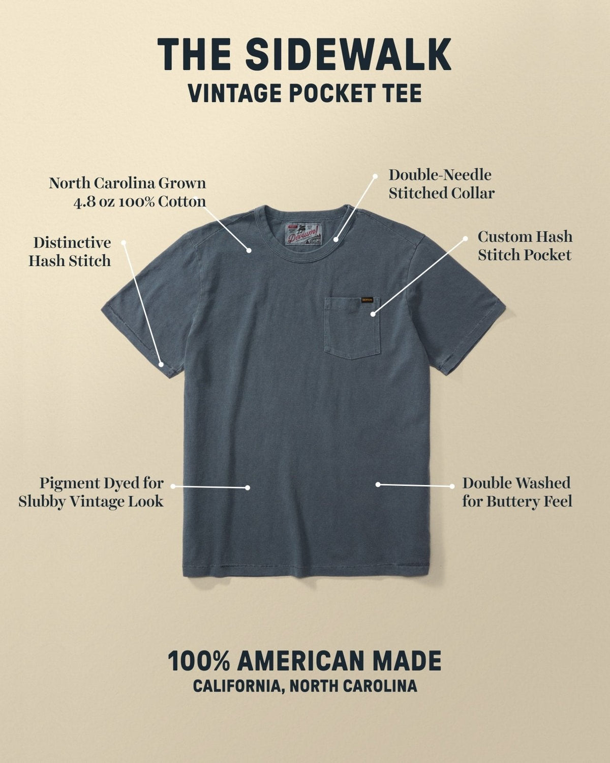 Sidewalk Vintage Pocket Tee