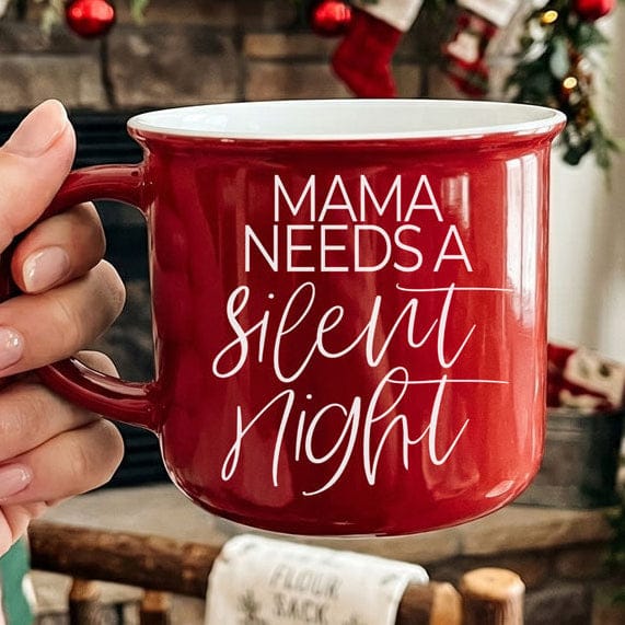 Gia Roma Coffee Mug Red Mama Needs a Silent Mug
