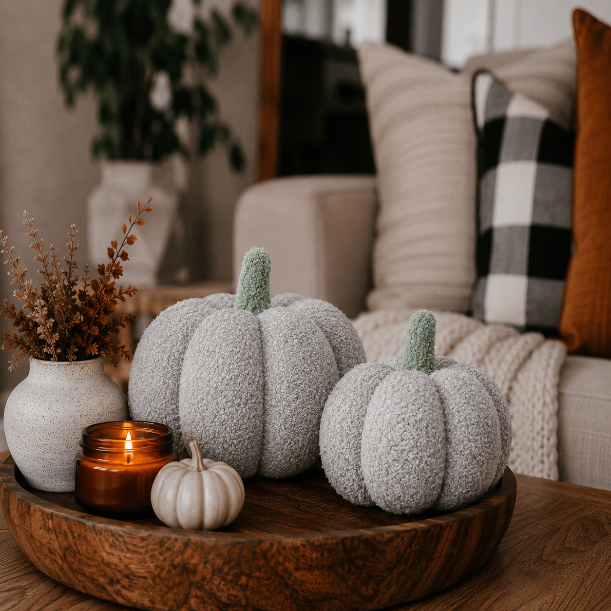 Gia Roma throw pillows Blair Pumpkin