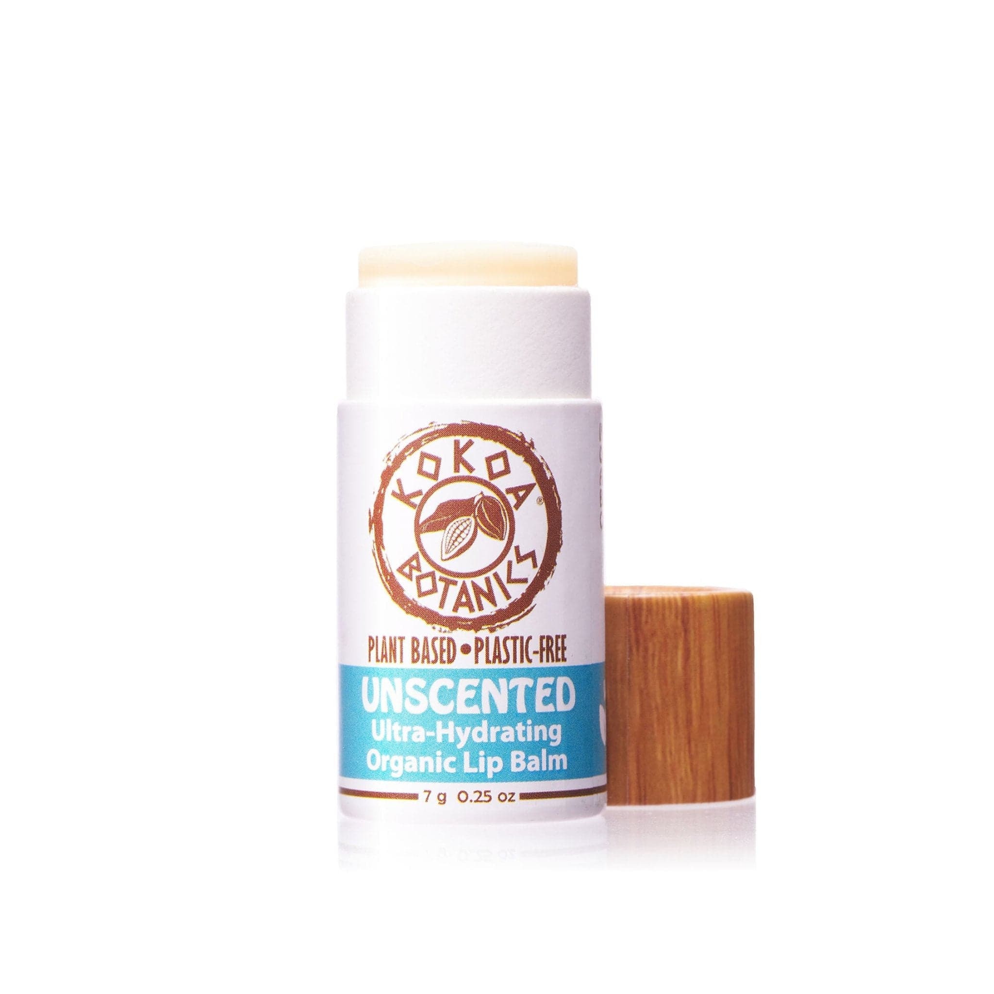 KOKOA BOTANICS Lip Balms & Treatments UNSCENTED - Organic Vegan Lip Balm - Plastic Free .25 oz