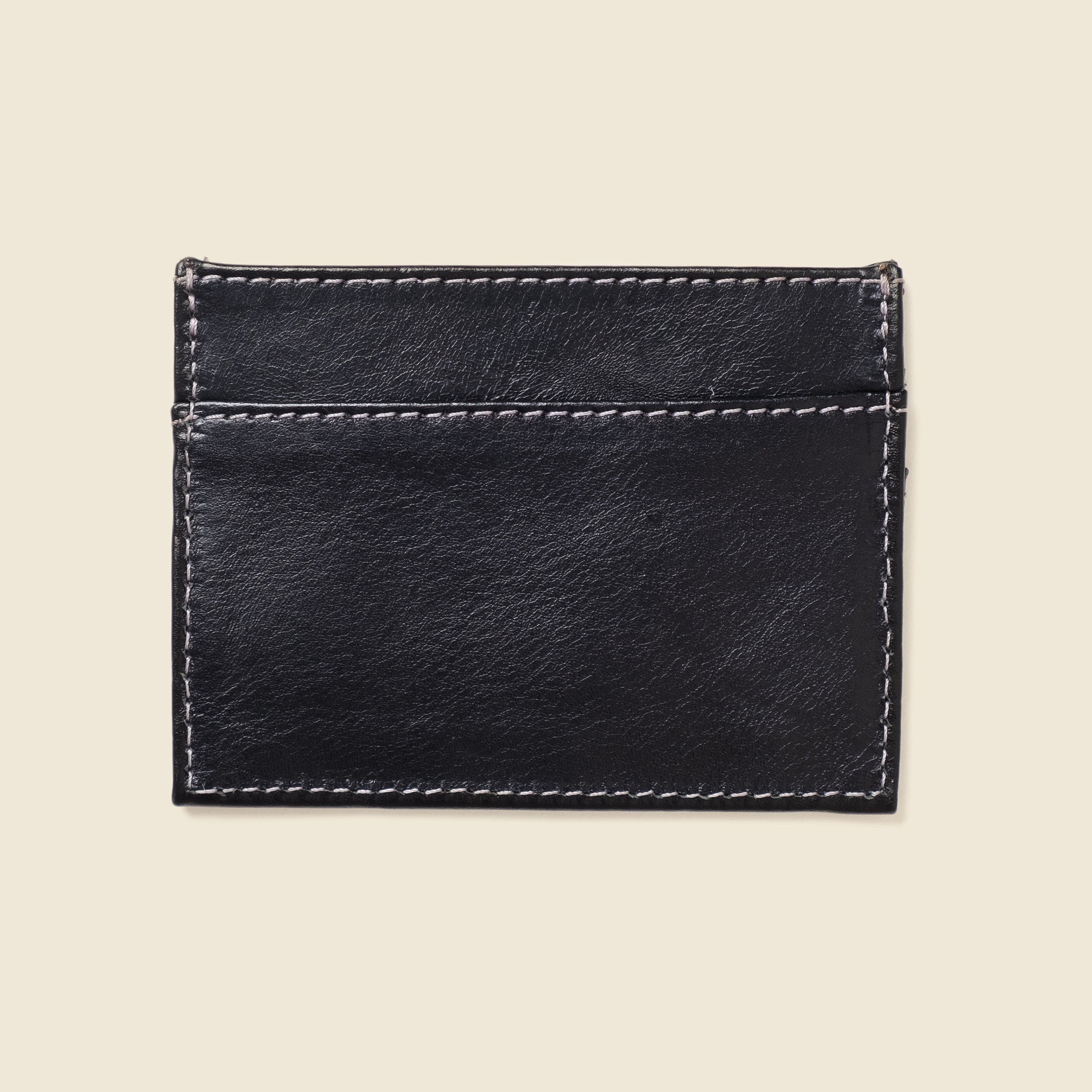 CASUPO Slim Card Holder Slim Card Holder Wallet with RFID Protection - Black