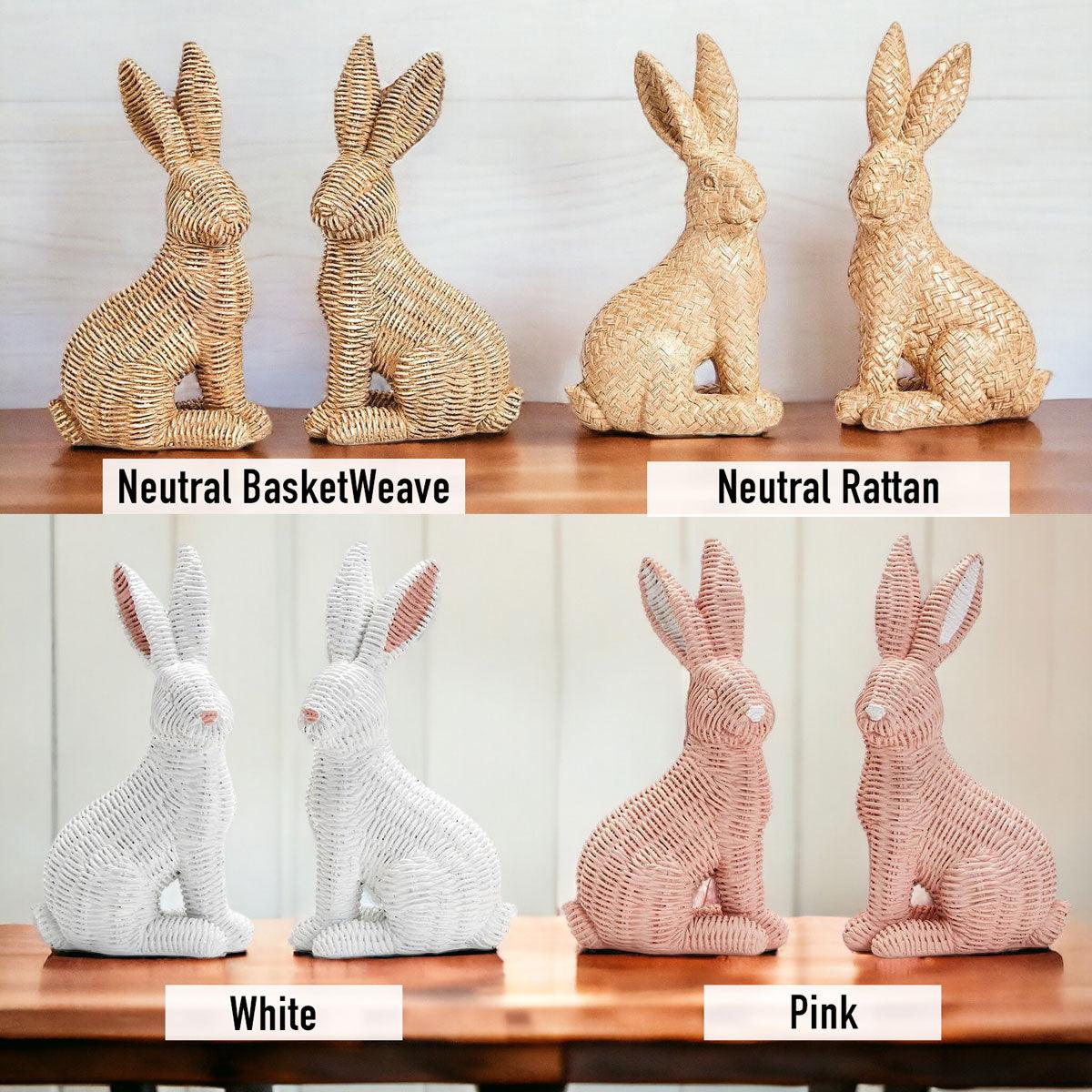 Gia Roma Easter Decorations Basket Weave Bunny