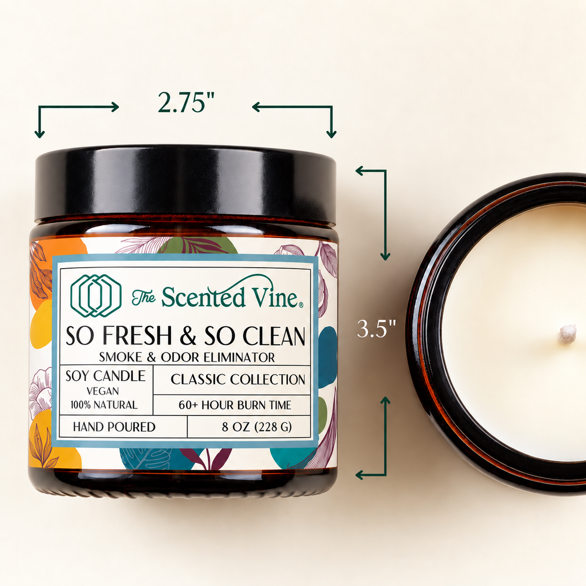 So Fresh & So Clean Candle (Smoke and Odor Eliminator) Soy Candle