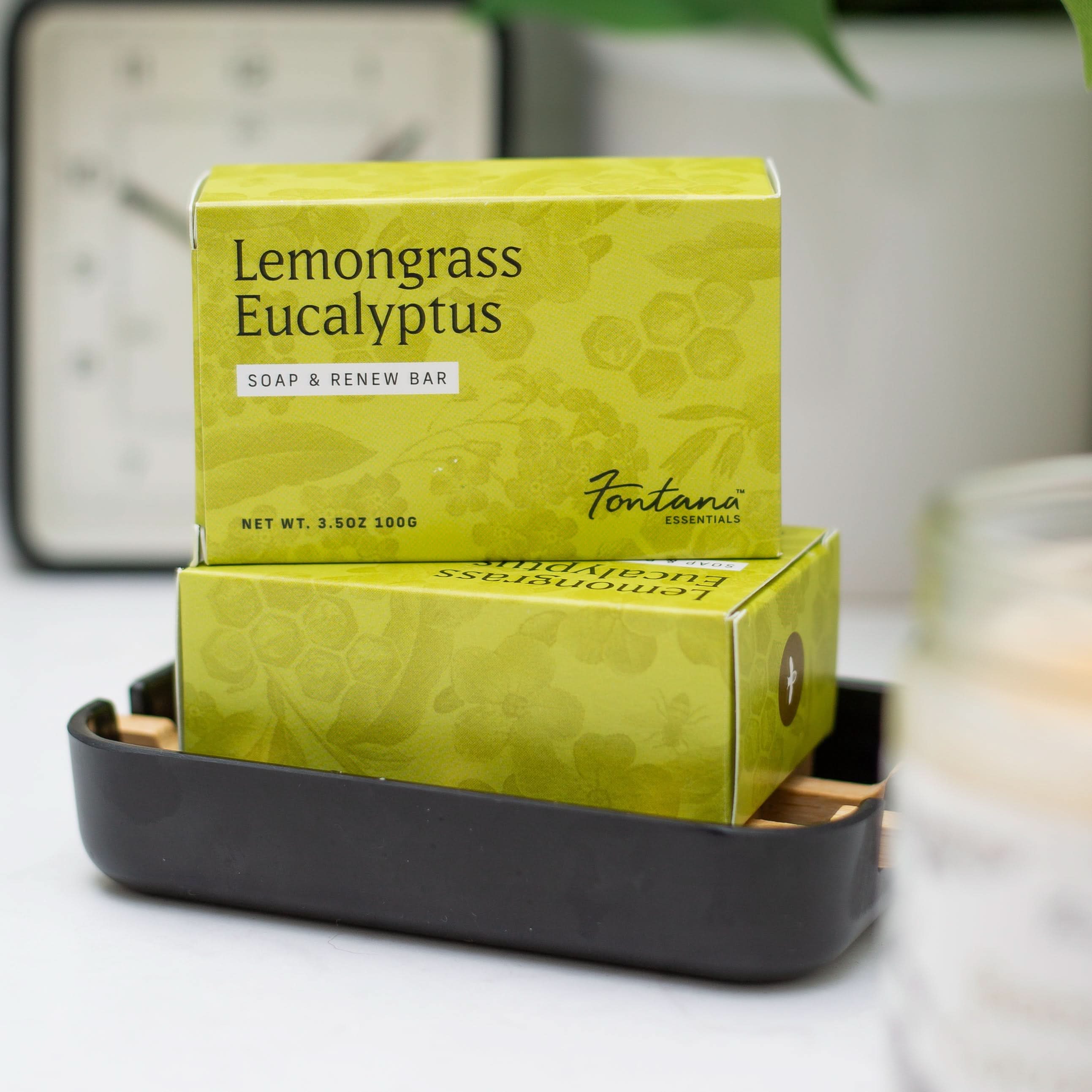 Fontana Candle Co Soap Lemongrass Eucalyptus Triple Milled Bar Soap