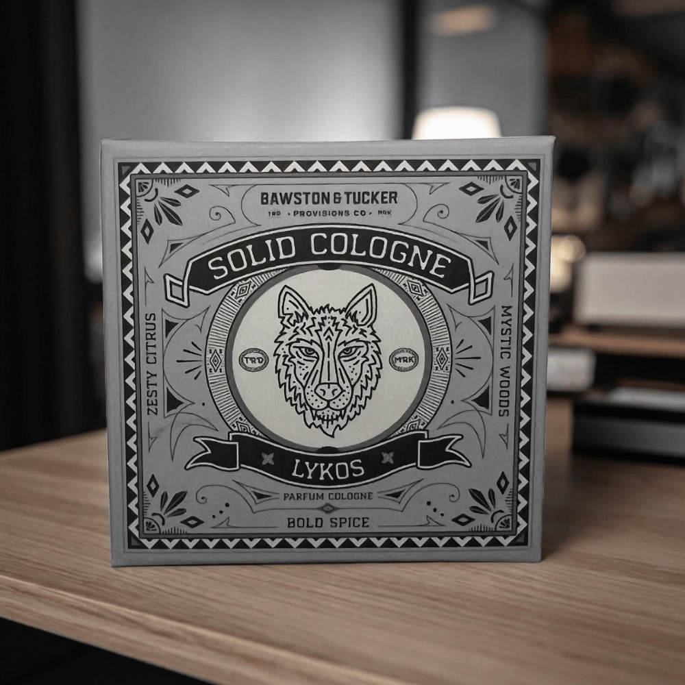 Bawston & Tucker Perfumes & Colognes Solid Cologne - Lykos - 0.35 oz Liner + Vessel
