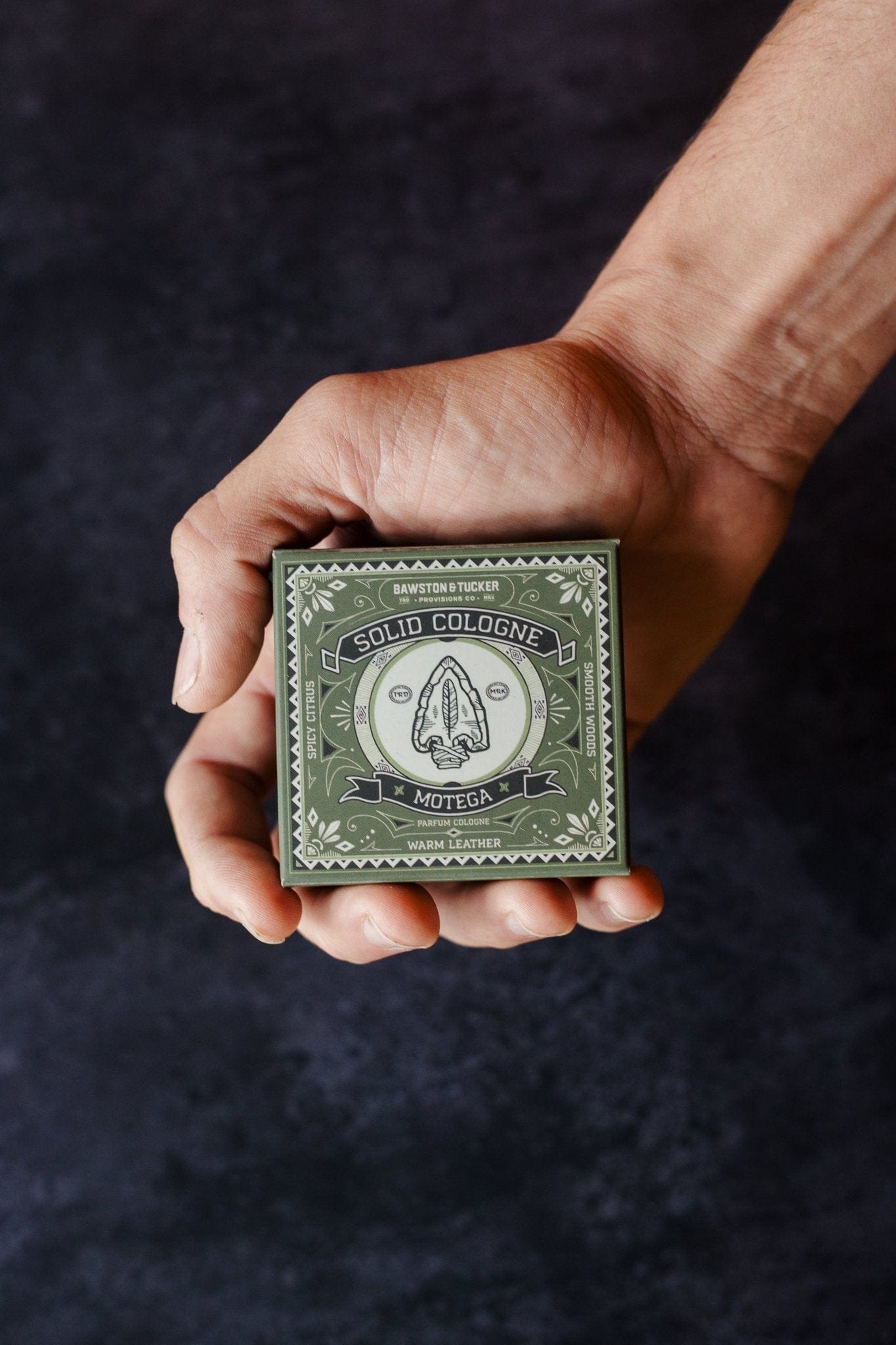 Solid Cologne - Motega - 0.35 oz Liner + Vessel