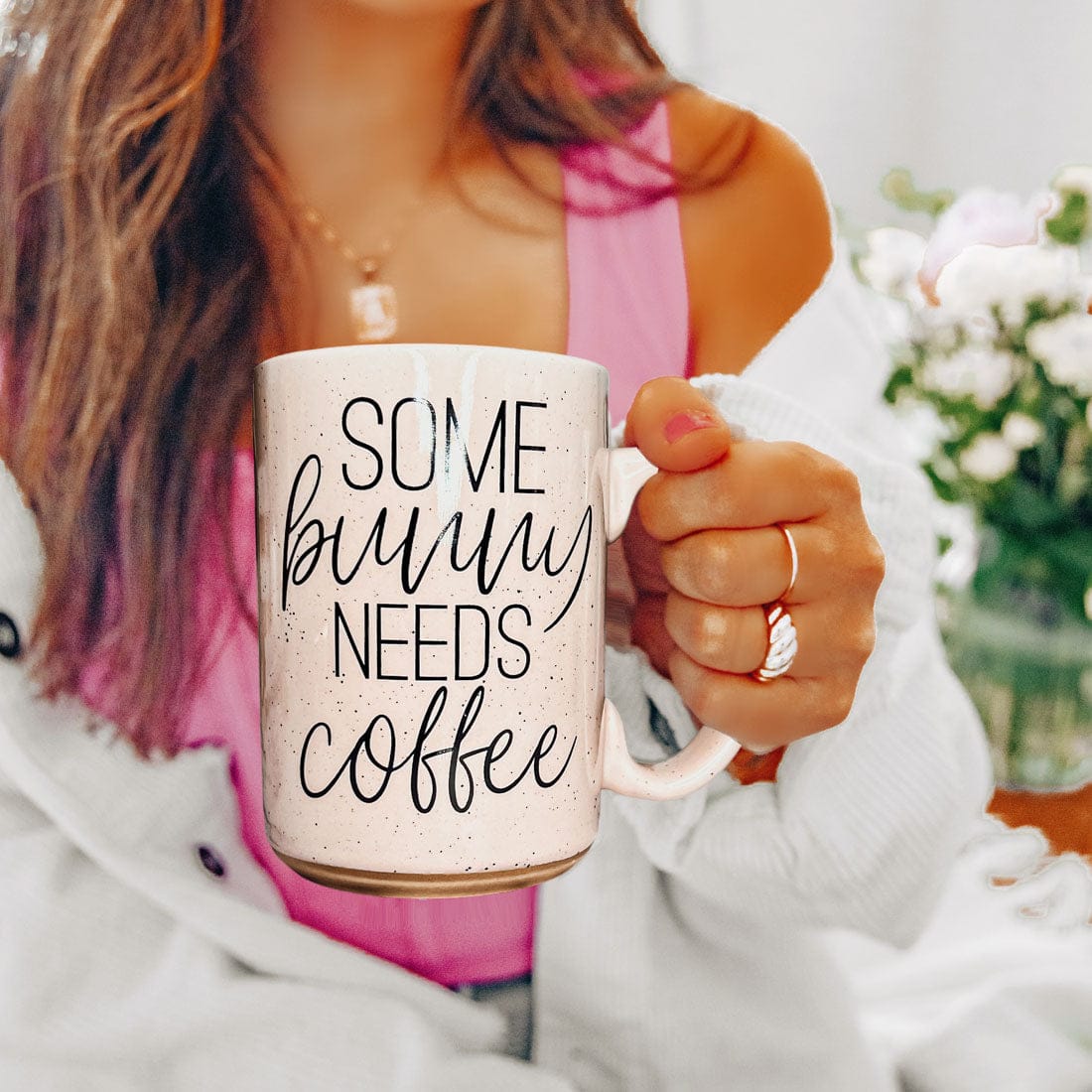 Gia Roma Coffee Mug, Some Bunny 16.23oz